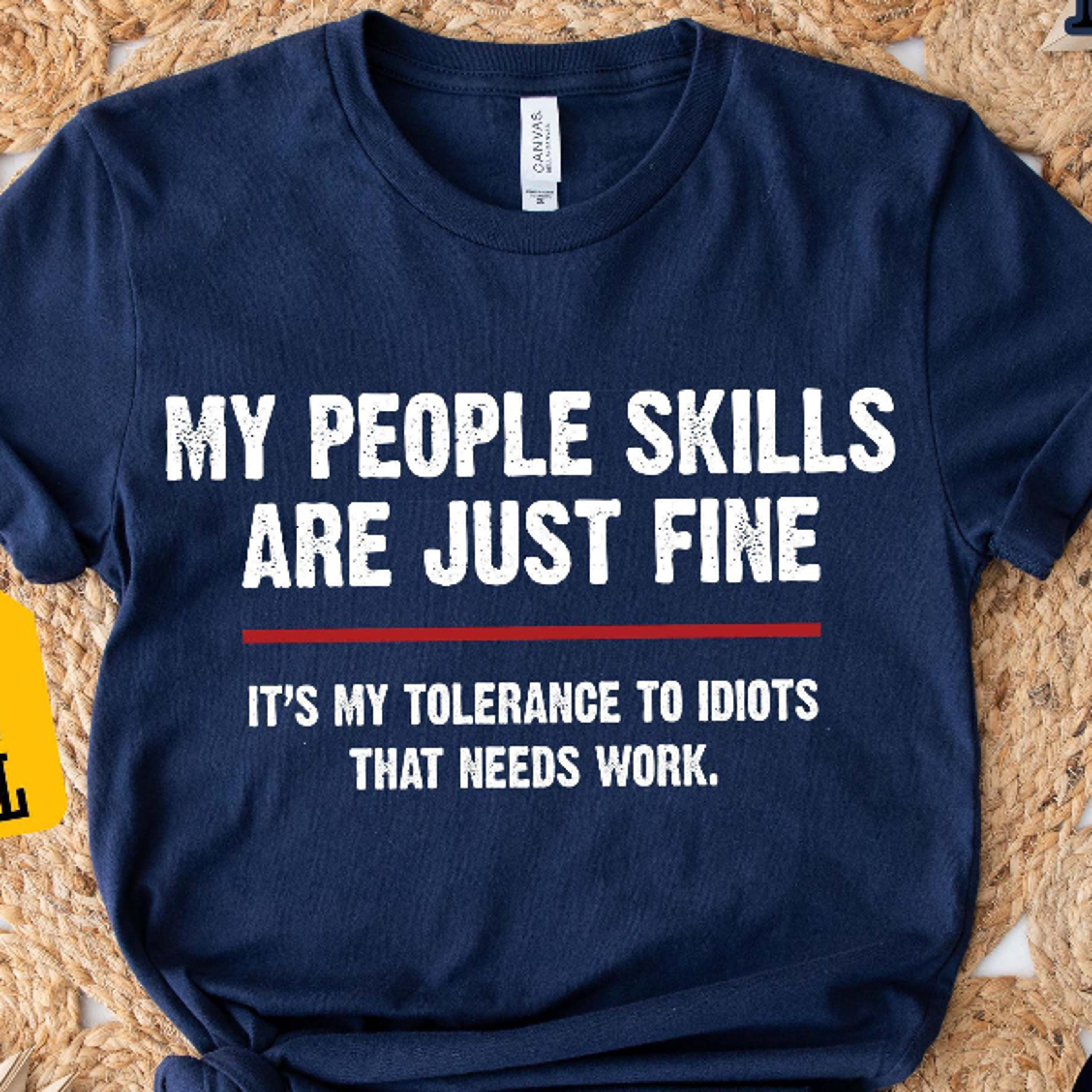 My People Skills Are Fine Shirt  Funny Sarcastic Tolerance To Idiots Quote Tee 1