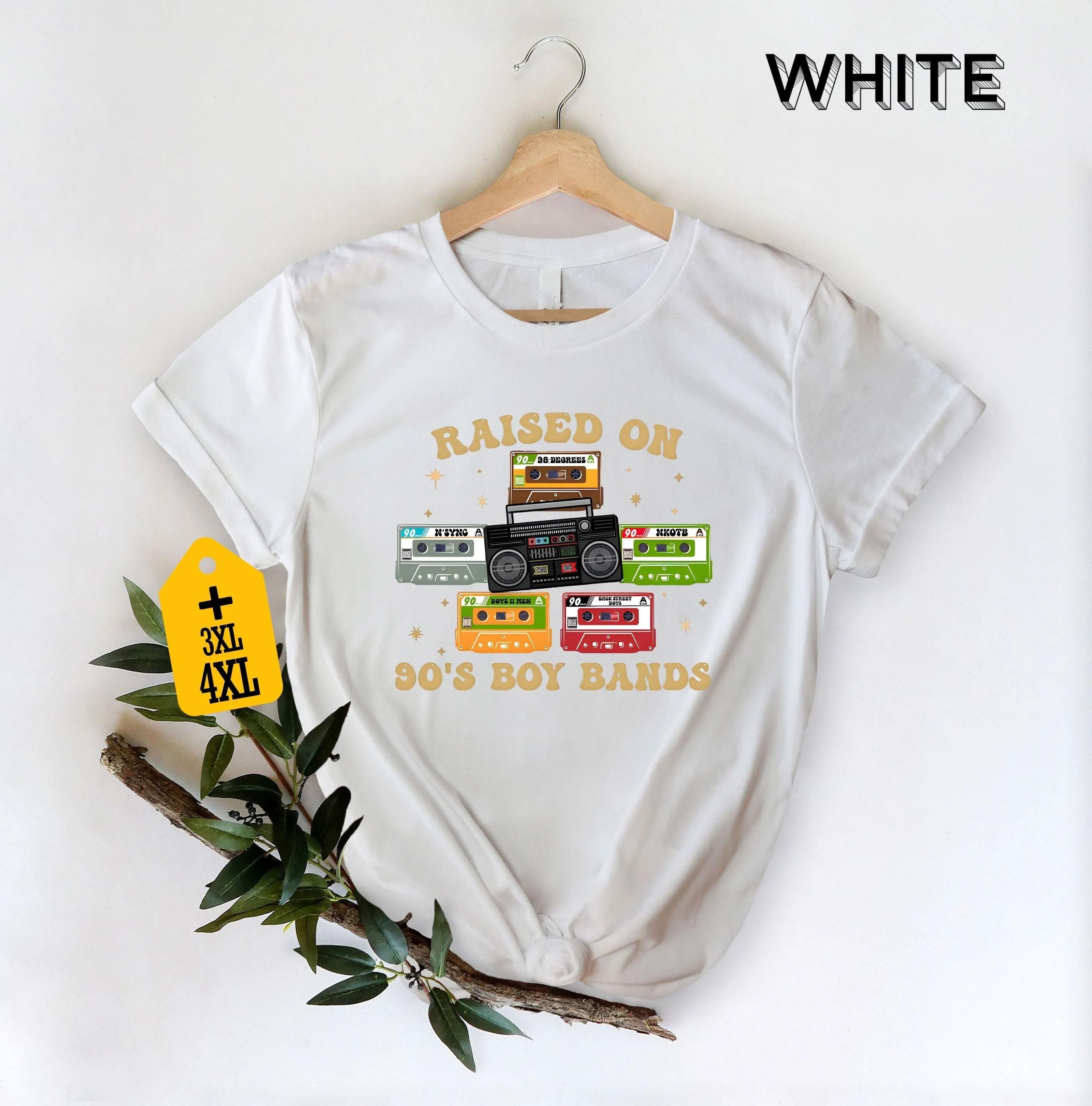 Raised On 90s Boy Band Shirt Retro 90s Music Shirt Music Lover Shirt Concert Shirt Classic Rock Shi