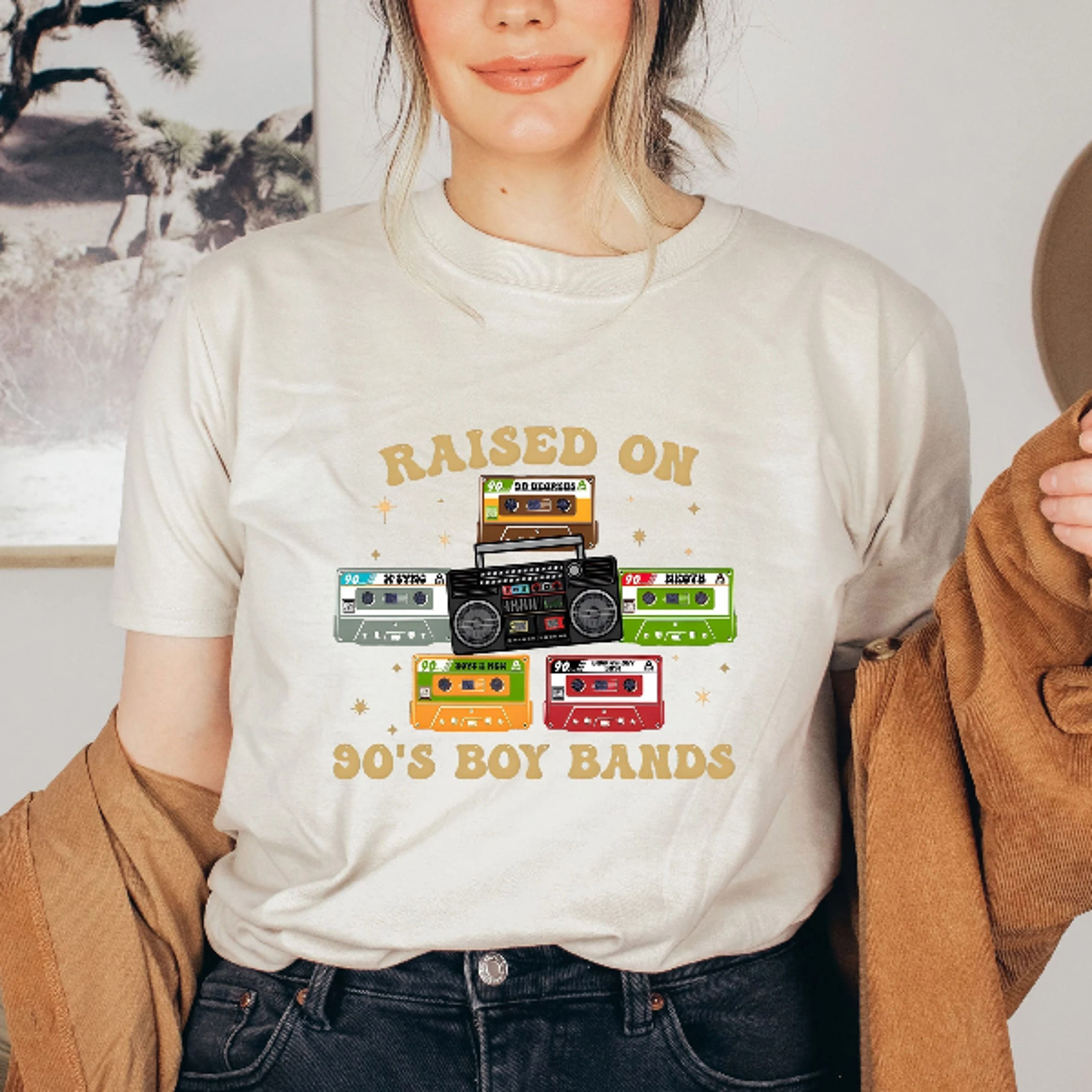 Raised On 90s Boy Band Shirt Retro 90s Music Shirt Music Lover Shirt Concert Shirt Classic Rock Shi