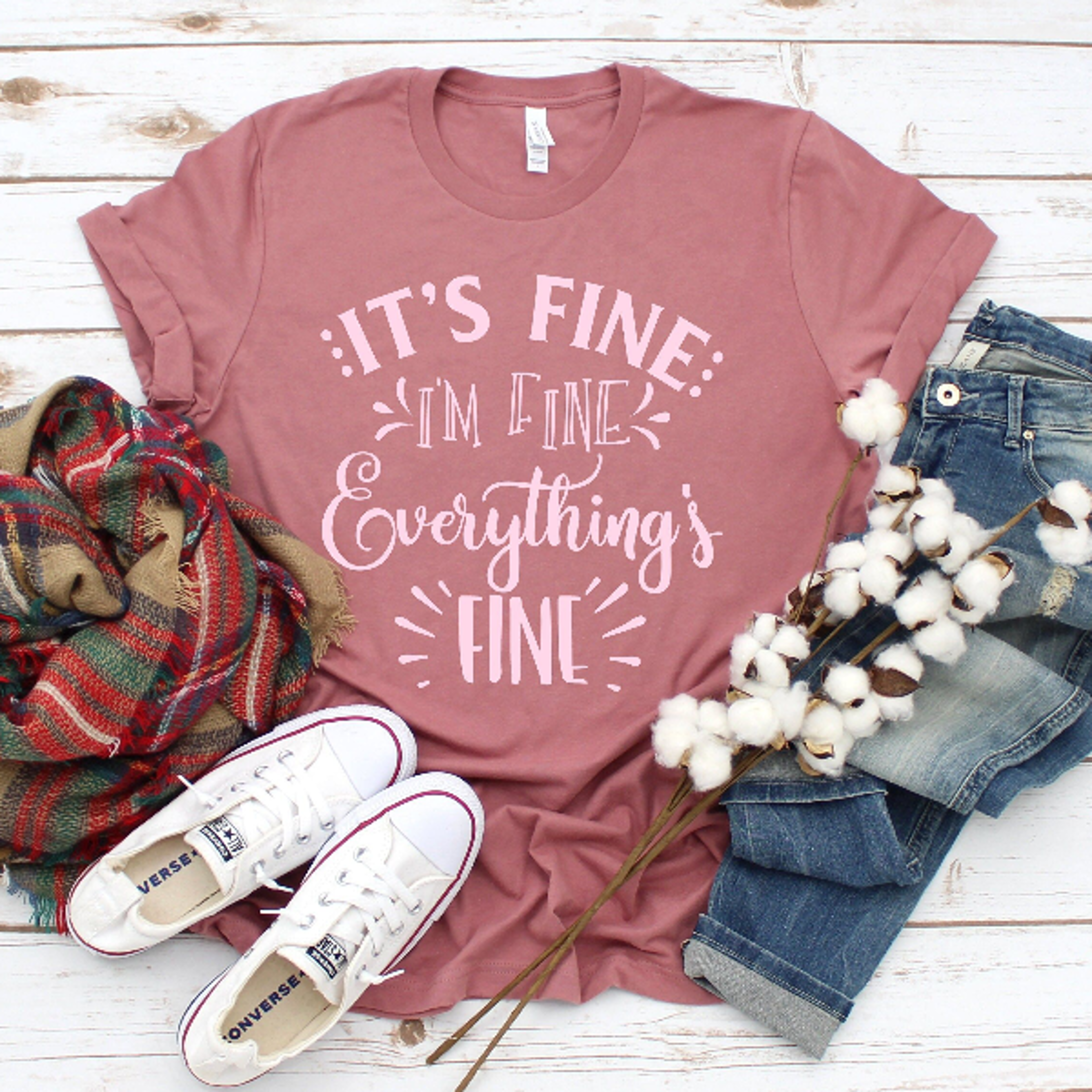 it's fine i'm fine everything is fine shirt, introvert tee, funny shirt, sarcastic shirt, i'm fine