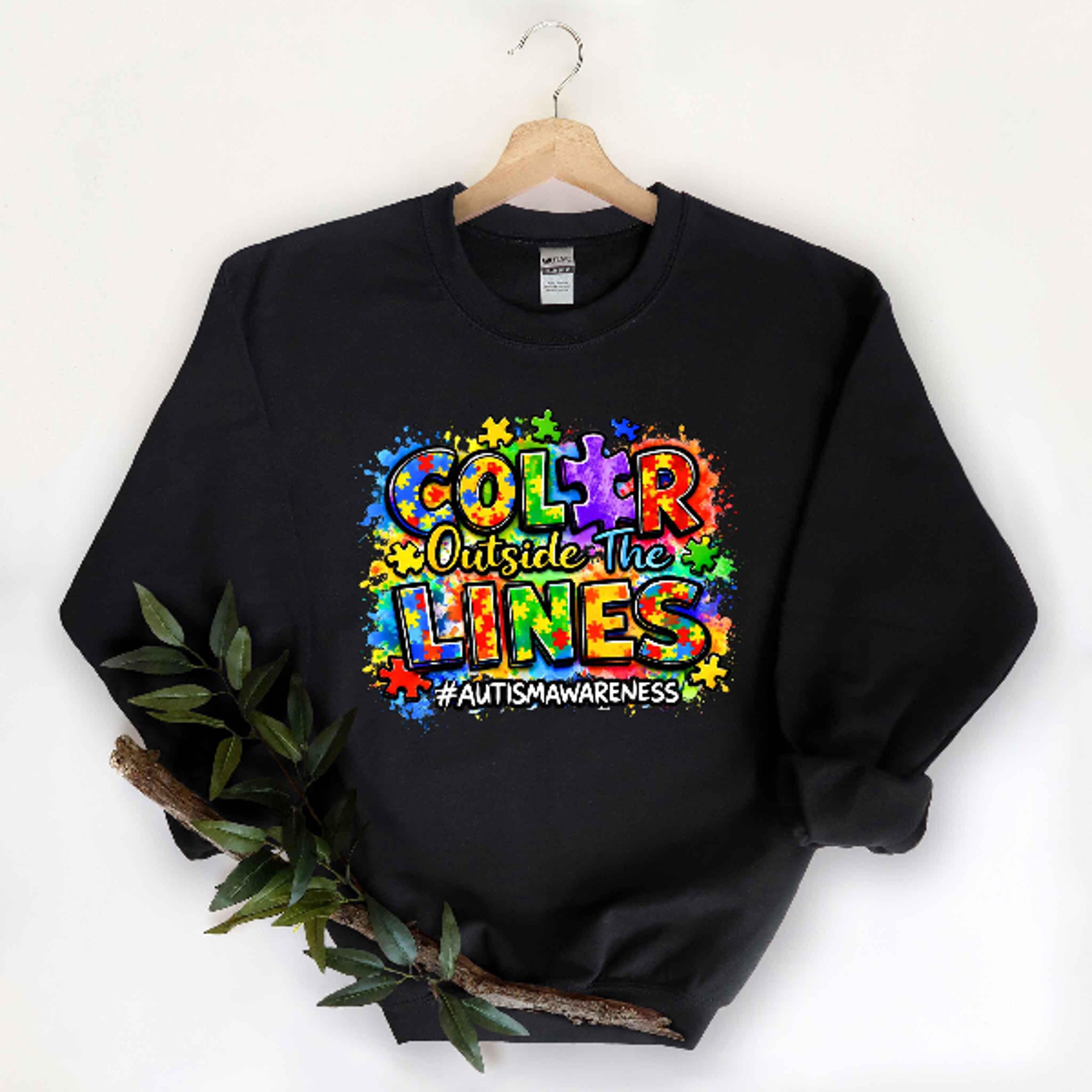 color outside the lines autism awareness shirt, puzzle piece sweatshirt, neurodiversity acceptance gift,