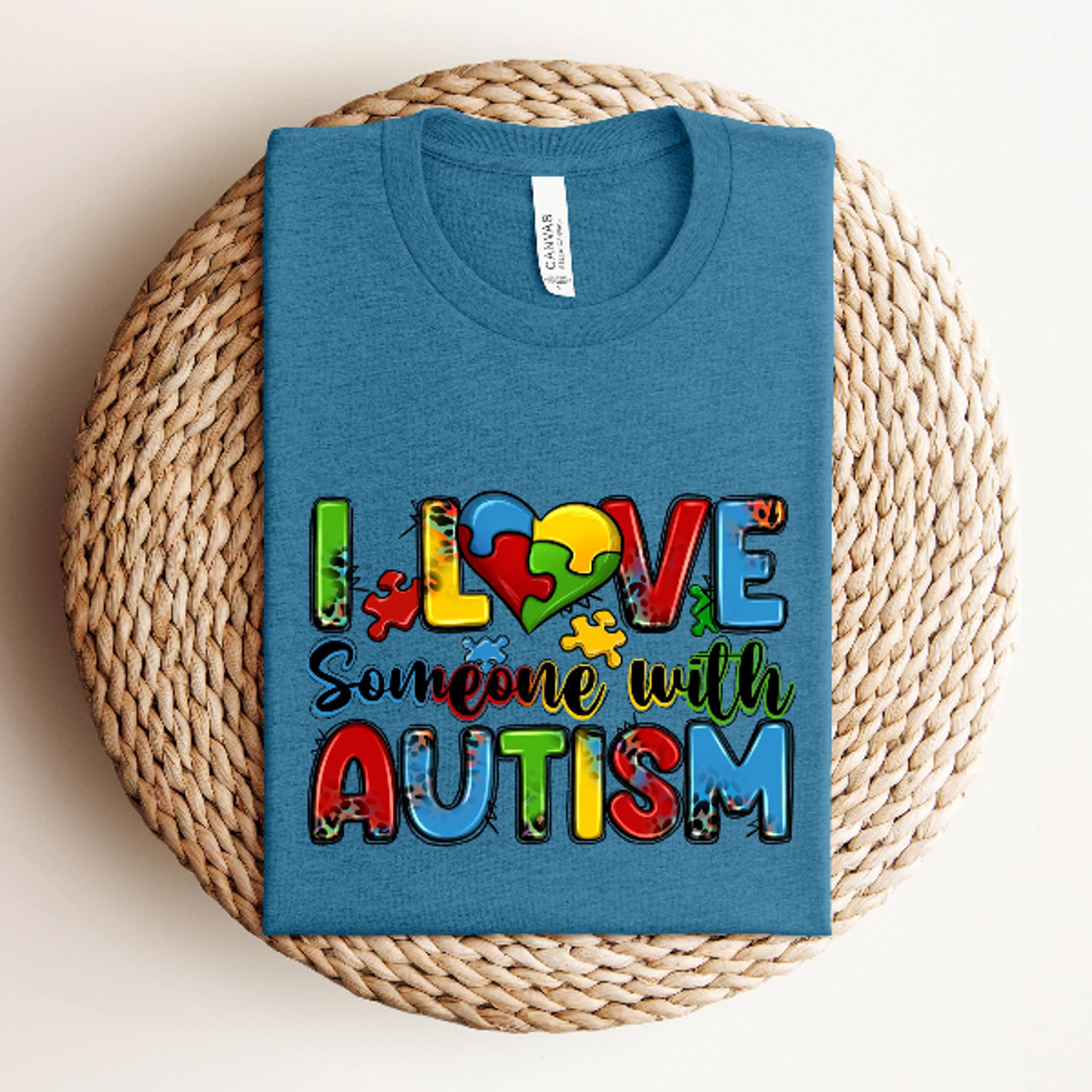 colorful autism puzzle shirt, autism shirt, autism mom shirt, puzzle shirt