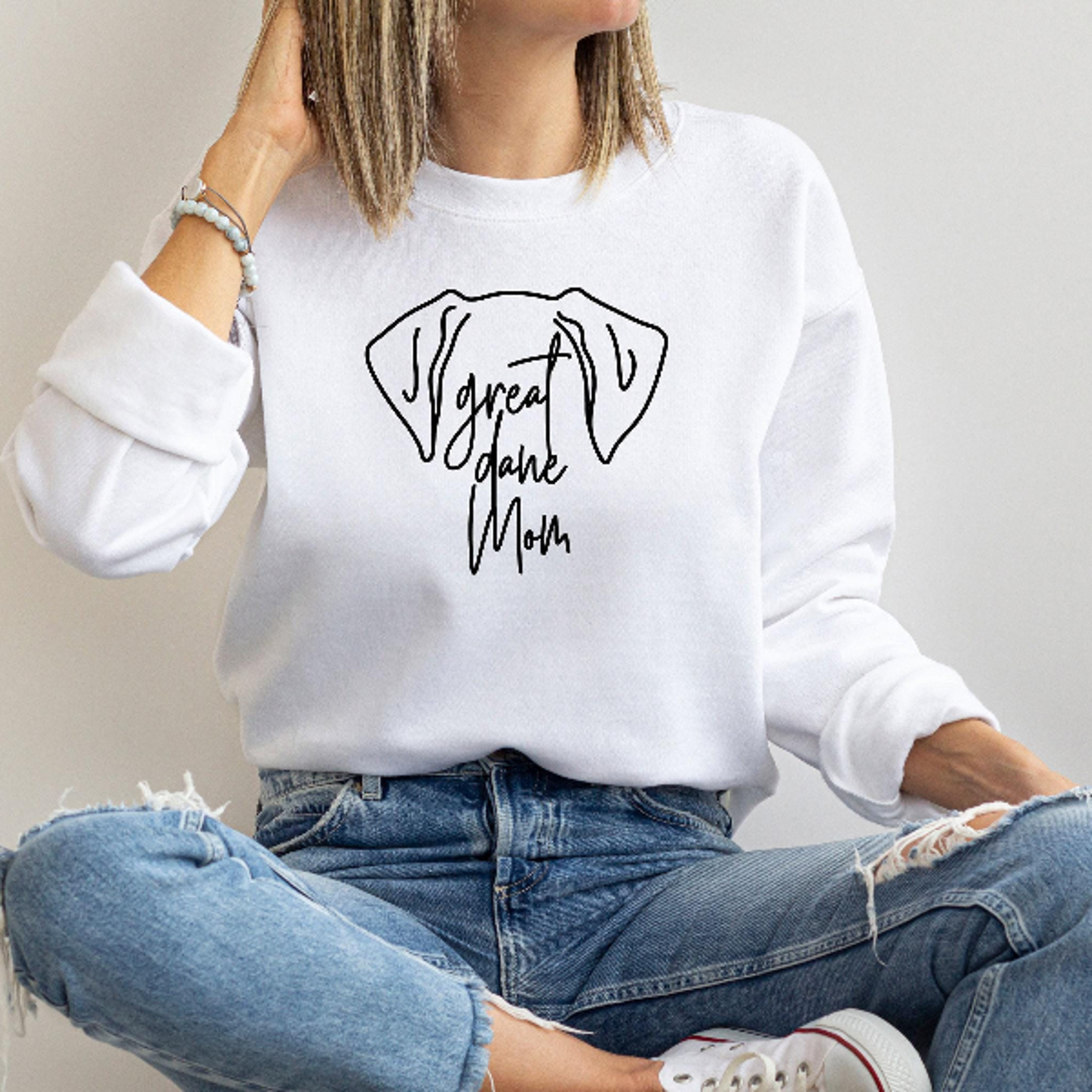 Great Dane Mom Shirt  Handwritten Dog Mom Shirt For Dog Lovers Gift 2