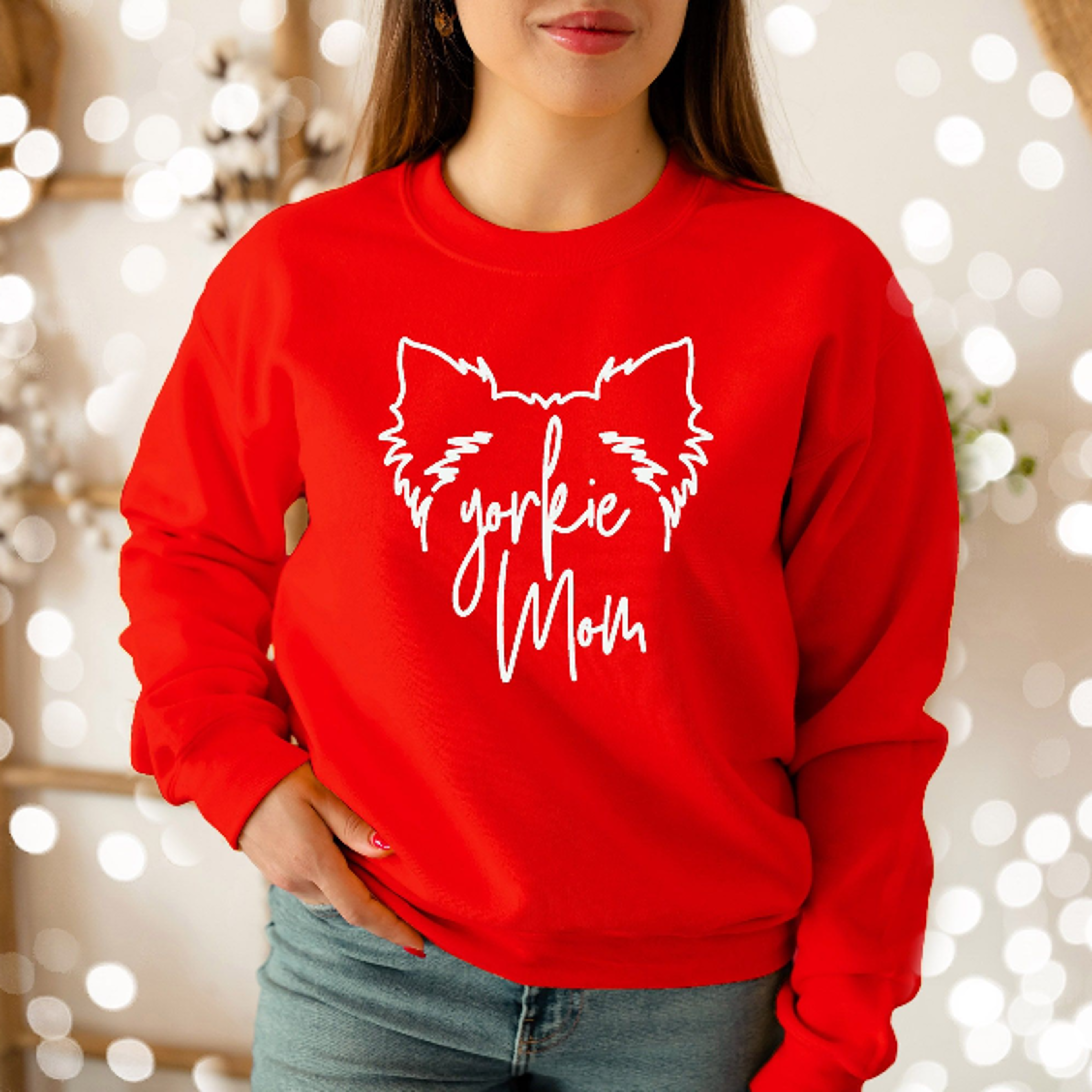 Yorkie Mom Shirt  Handwritten Dog Mom Tee For Yorkshire Terrier Lovers Gift 4