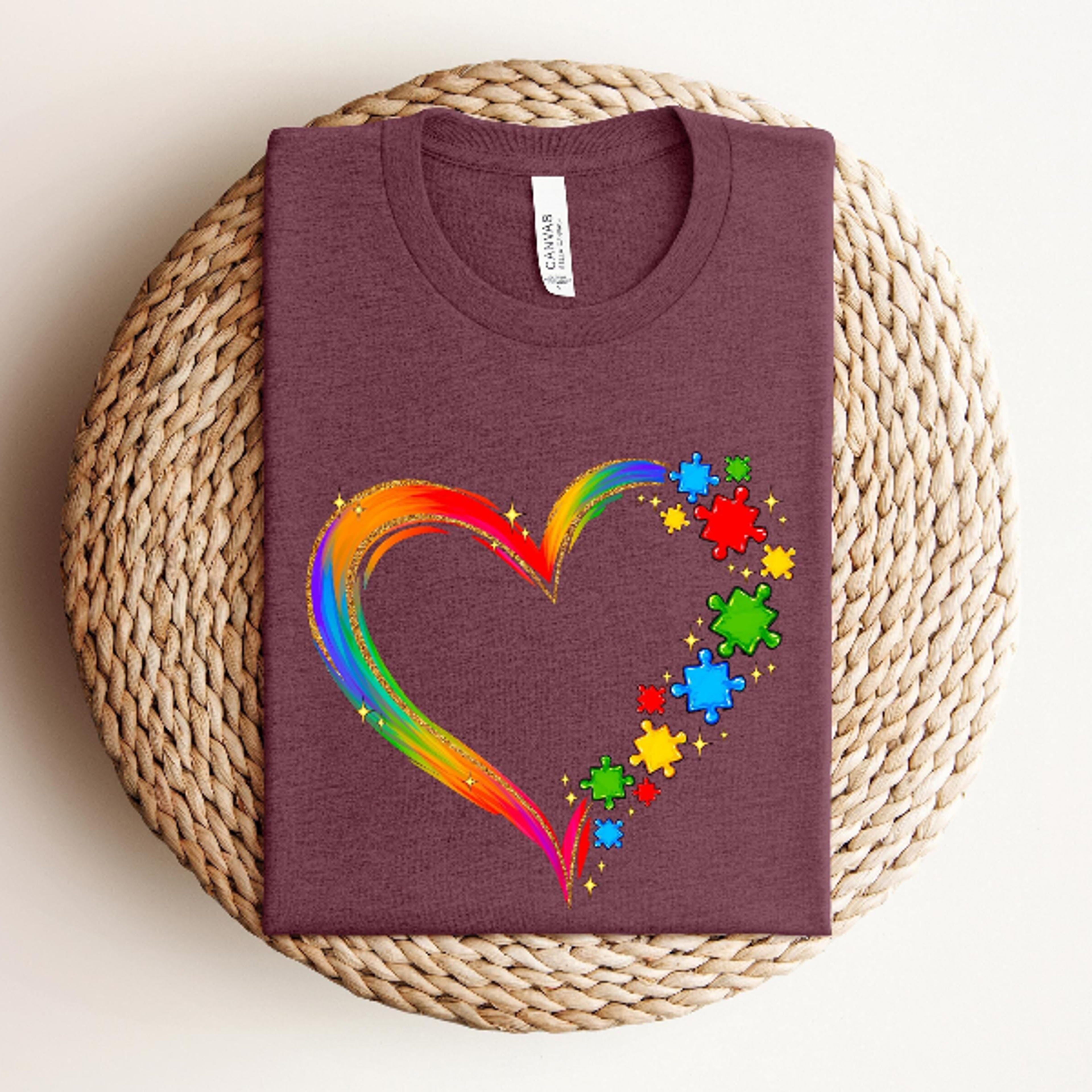 Colorful Autism Puzzle Shirt for Moms