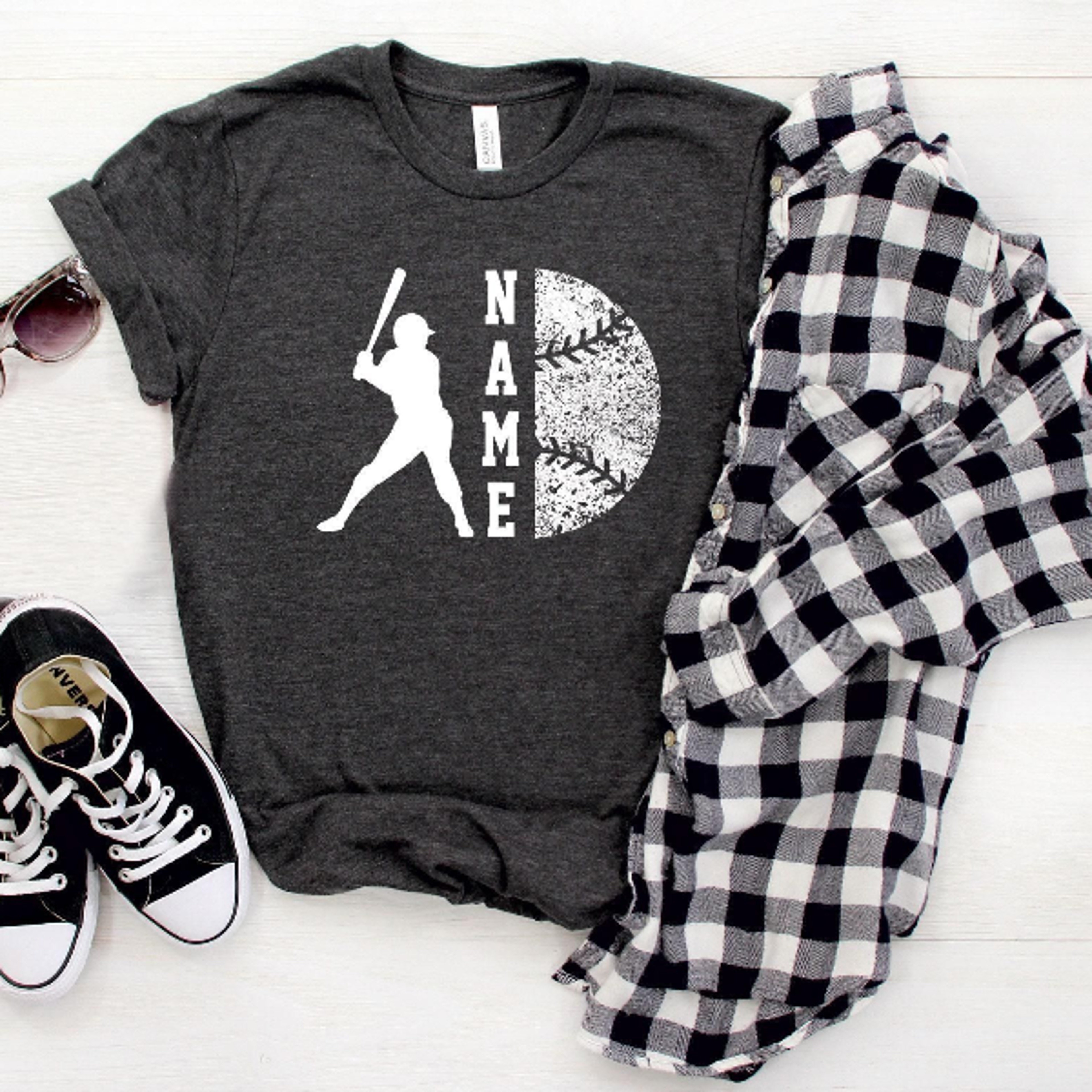 personalized baseball shirt, custom baseball shirt, baseball team name shirt, gift for baseball lover