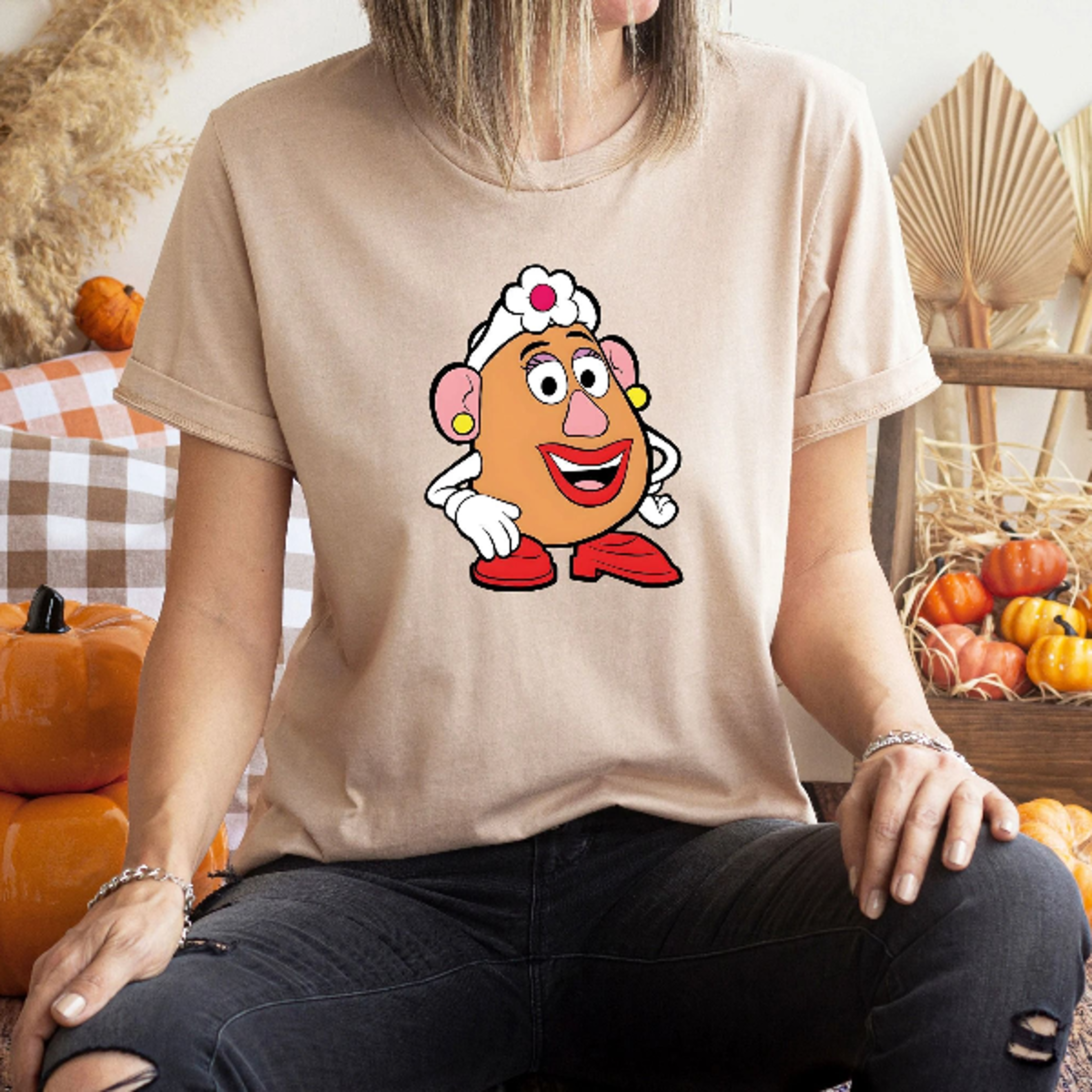 Mr Potato And Mrs Potato Head Shirt Thankgiving Couple Turkey Shirt Halloween ShirtPersonalized Cus 