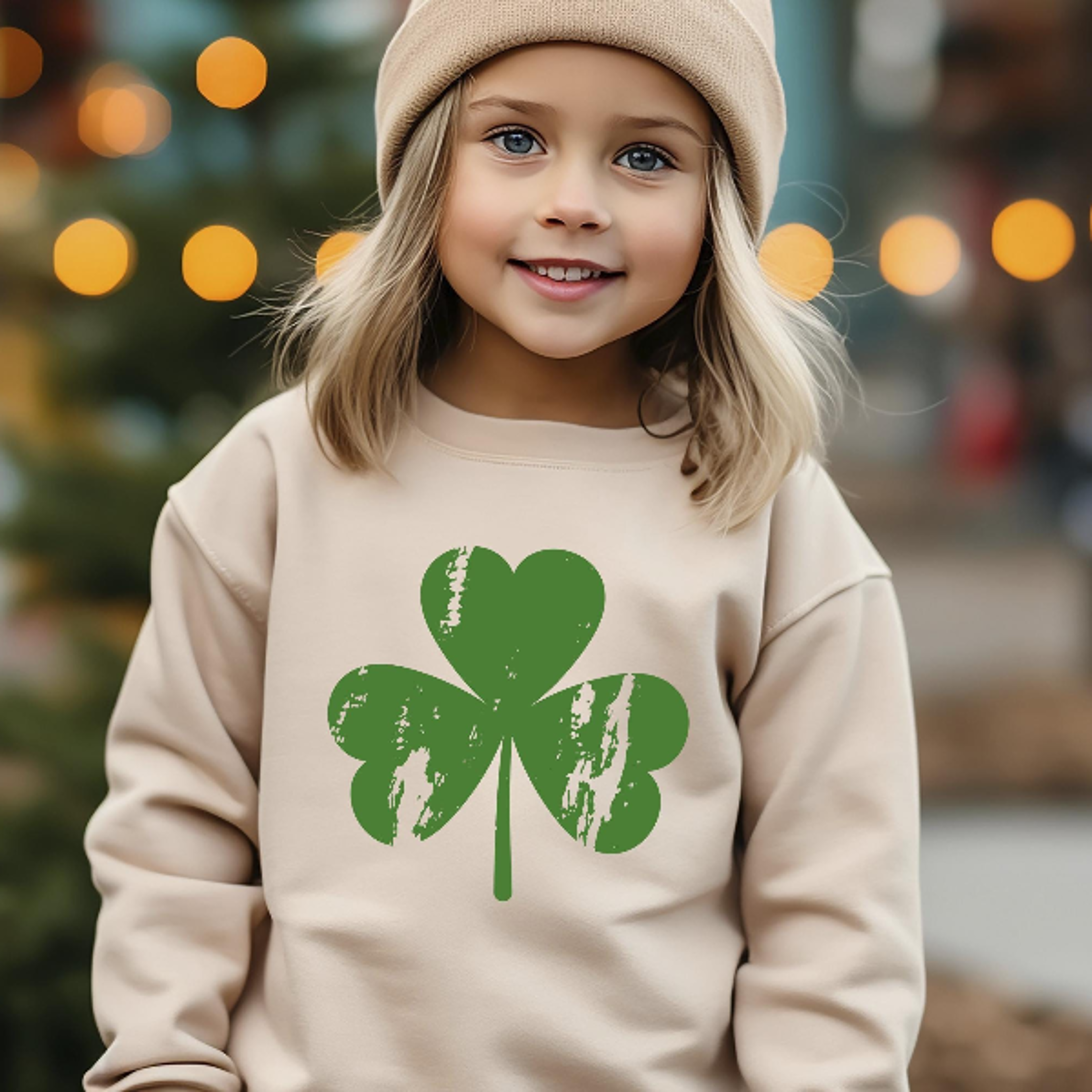 retro vintage shamrock sweatshirt | womens shenanigans lucky irish st. patricks day crewneck hoodie