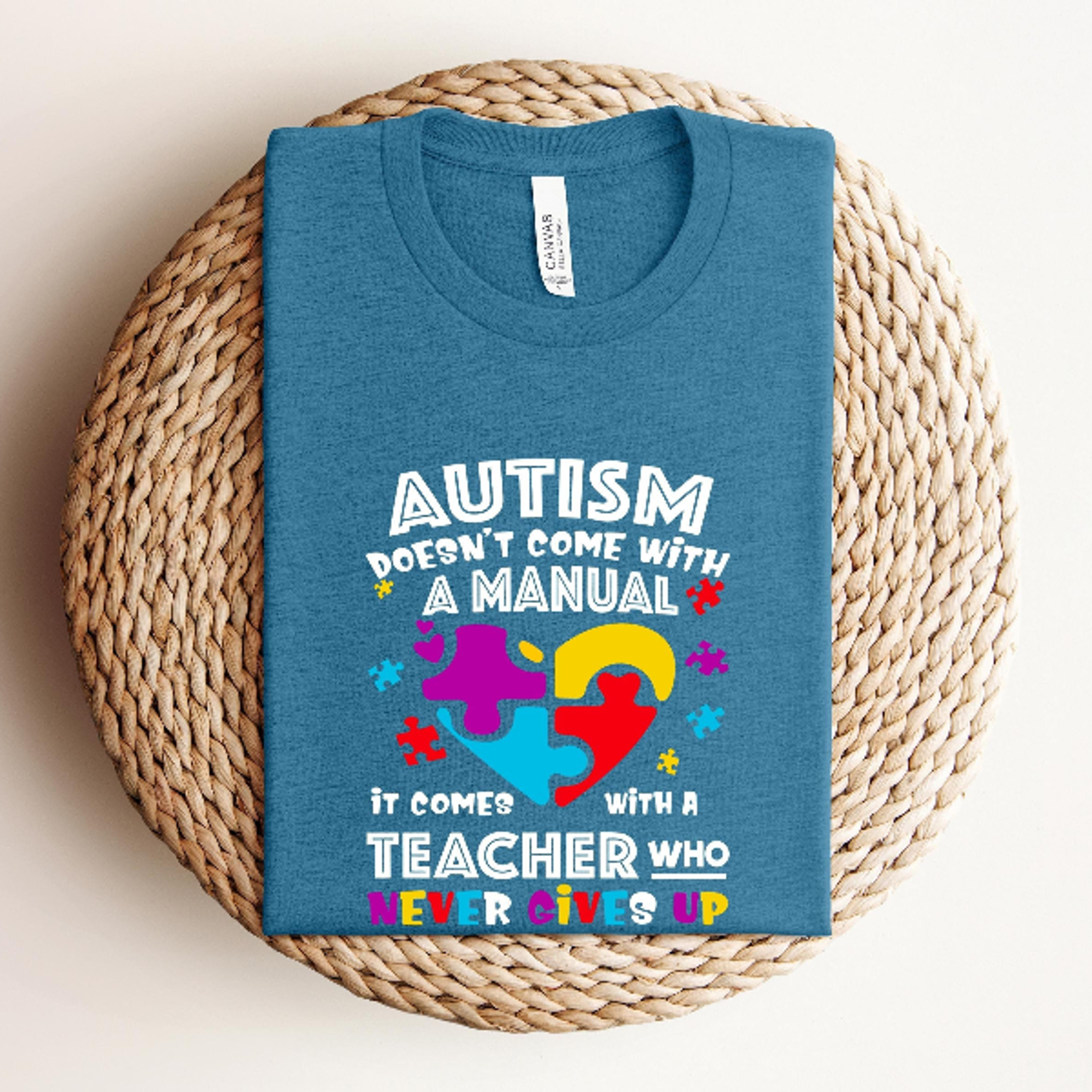 seeing the world differently autism awareness shirt special education teacher tee inclusive gift