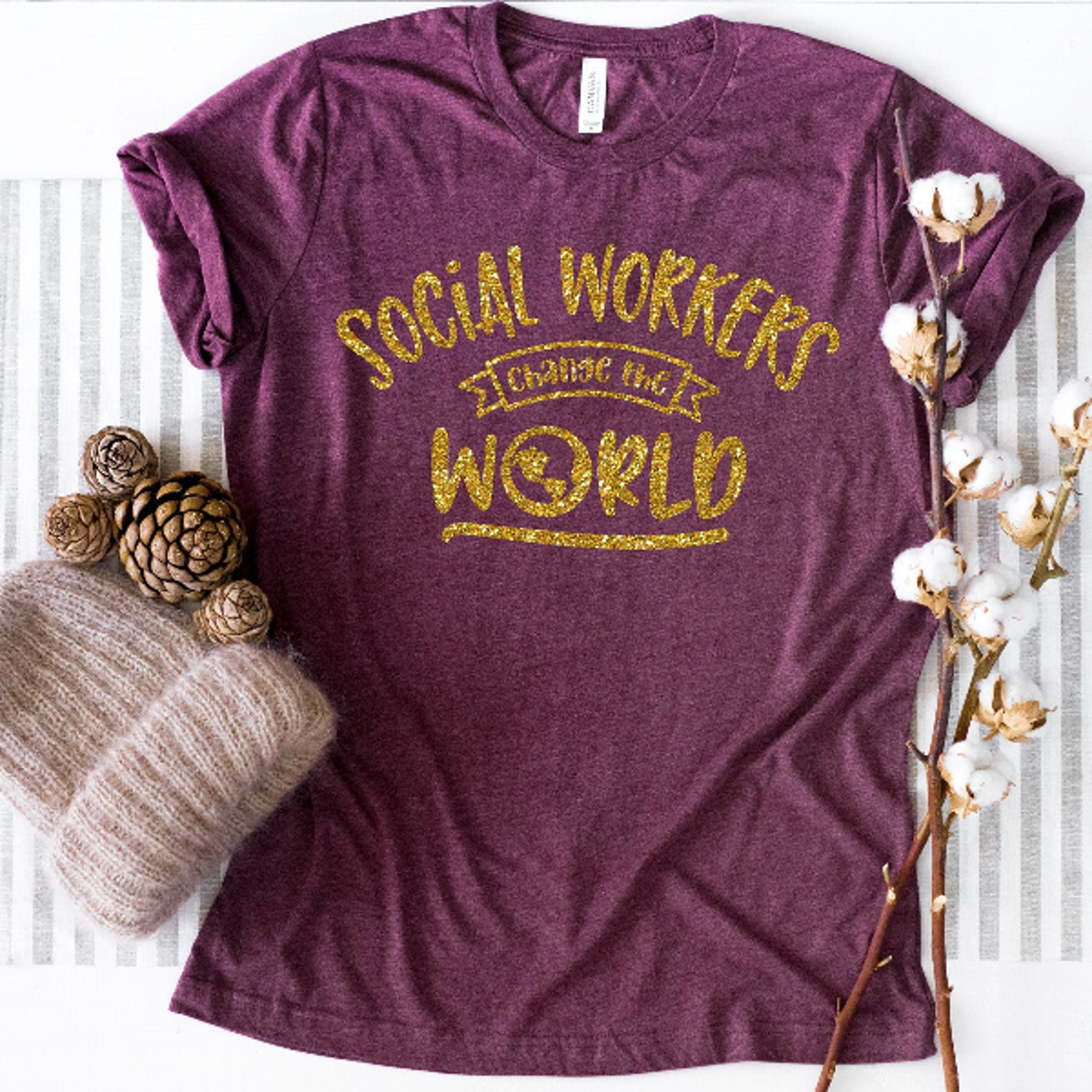 Social Workers Change the World Shirt Cute Social Worker Gift Social Work Appreciation Tee
