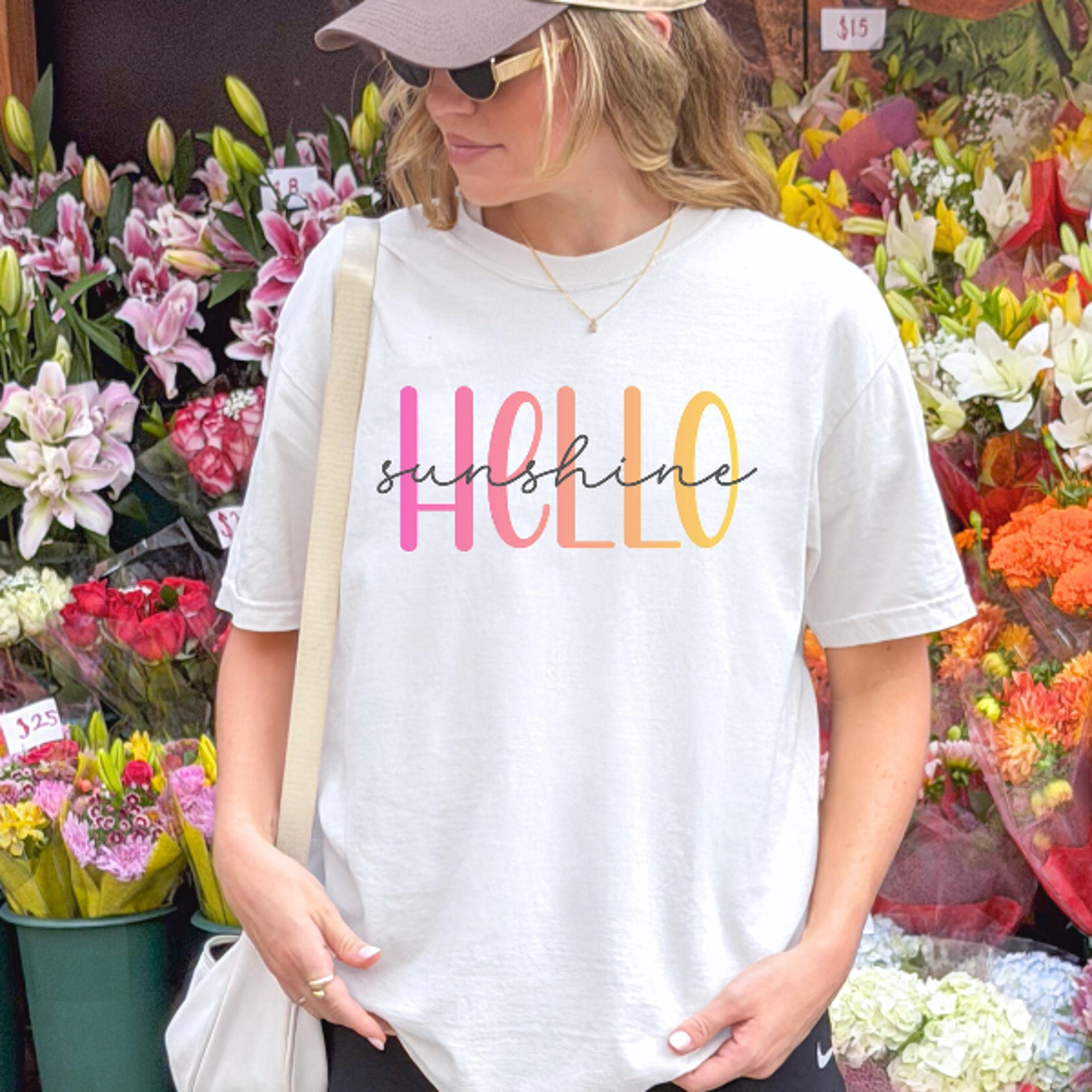 hello sunshine comfort colors shirt women summer tee soft cotton sun lover gift