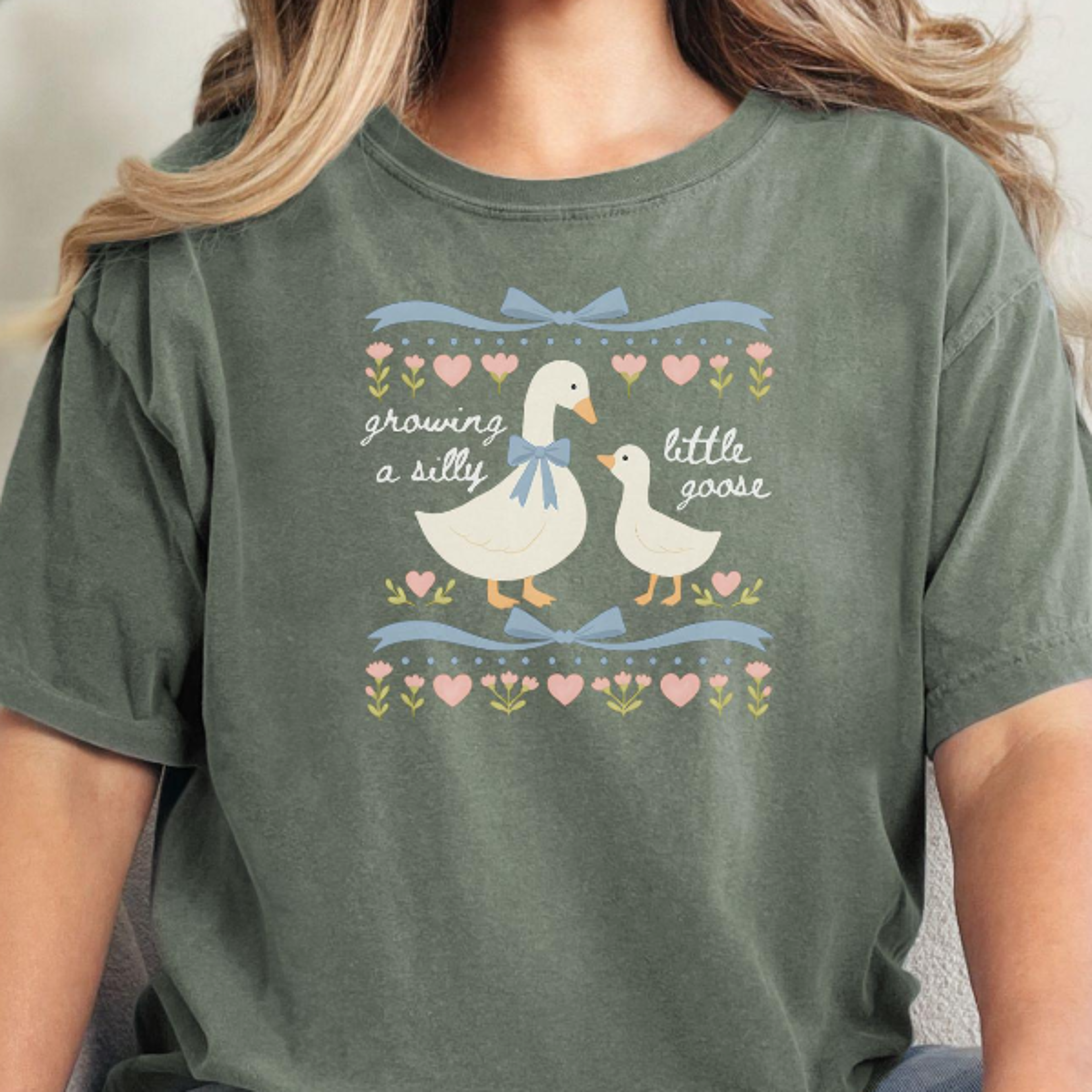 Silly Goose Pregnancy ShirtPregnancy Announcement to Husband First Time Mom GiftComfort Colors Pr