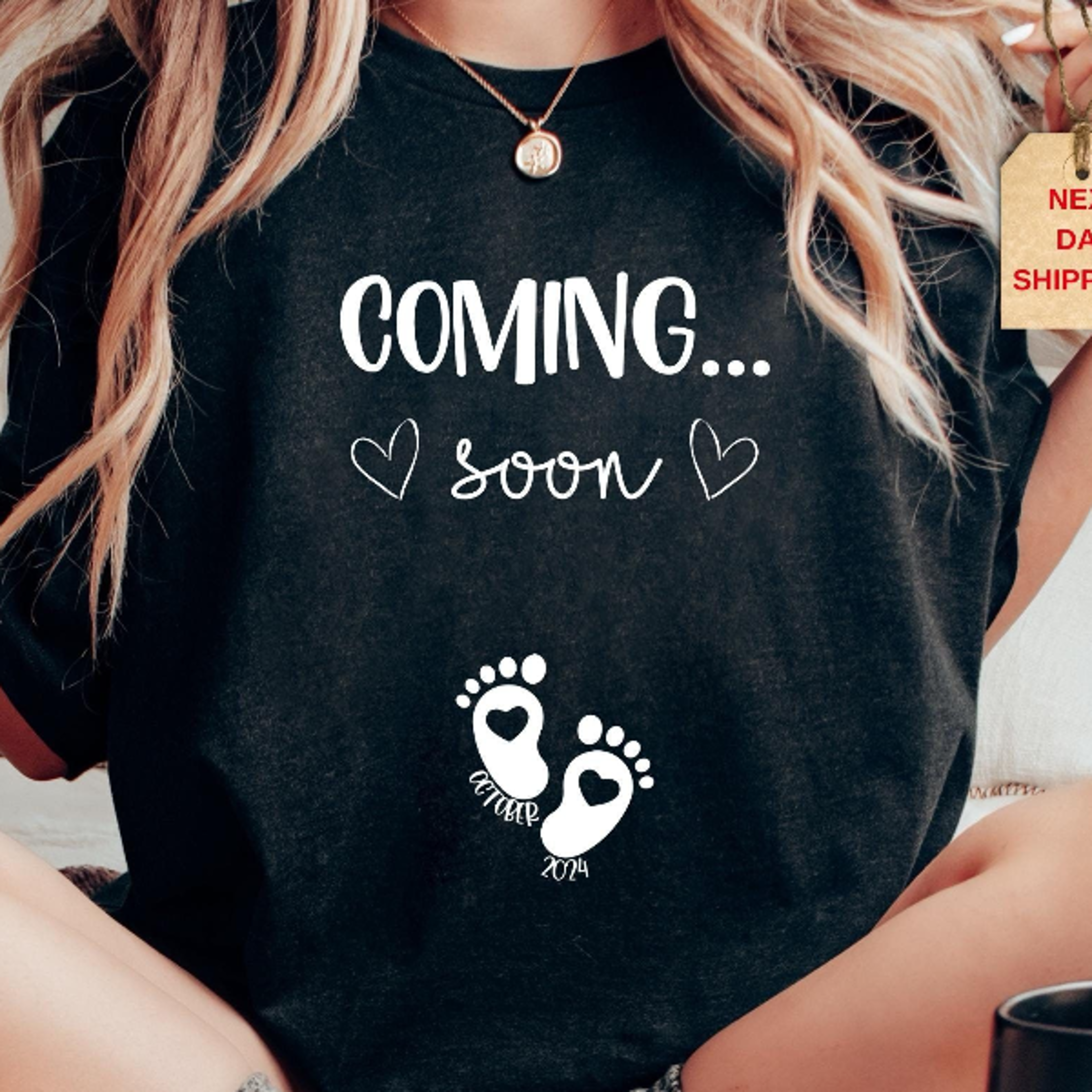 coming soon pregnancy announcement shirt expecting mom gift cute maternity tee