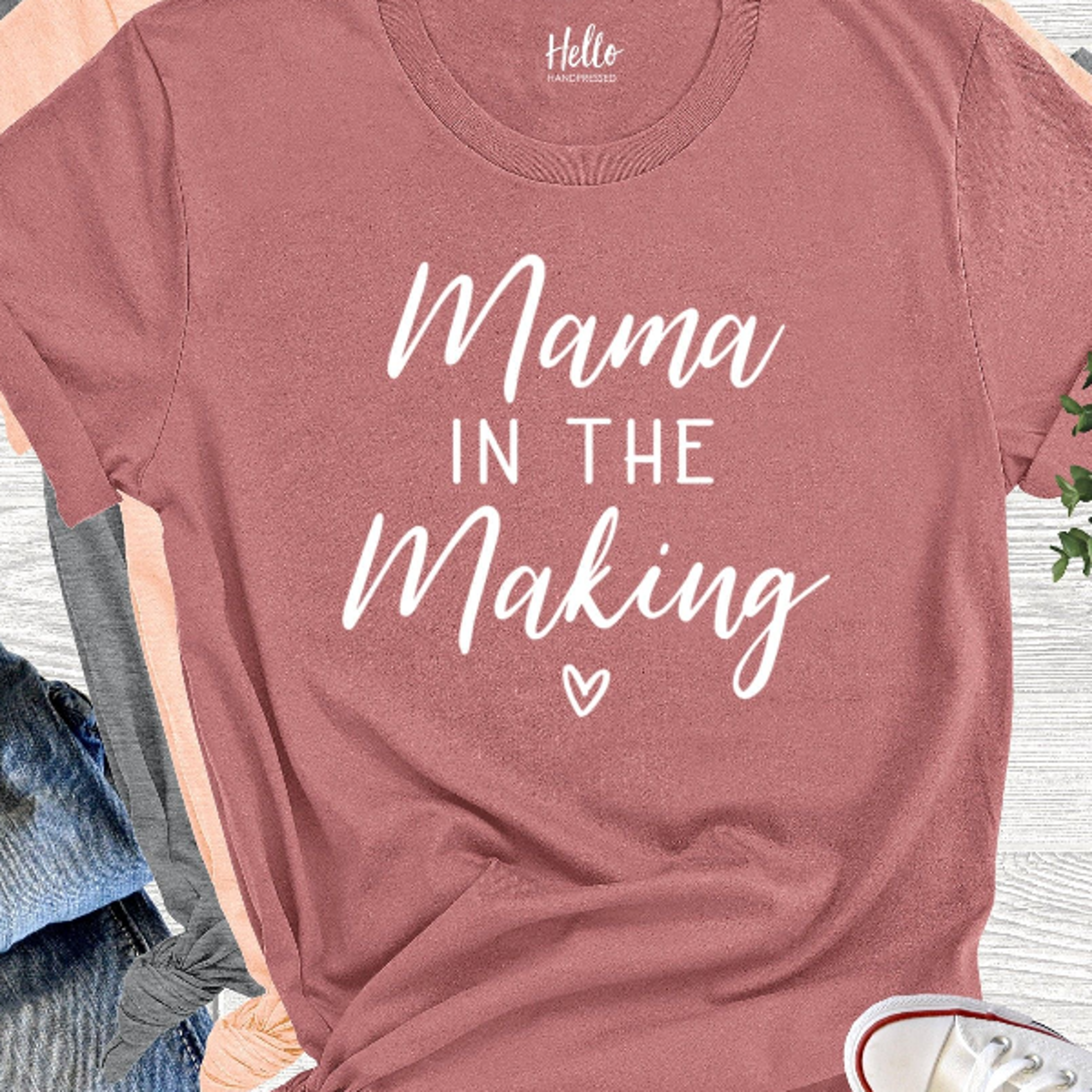 mama in the making shirt cute pregnancy reveal tee gender reveal maternity gift