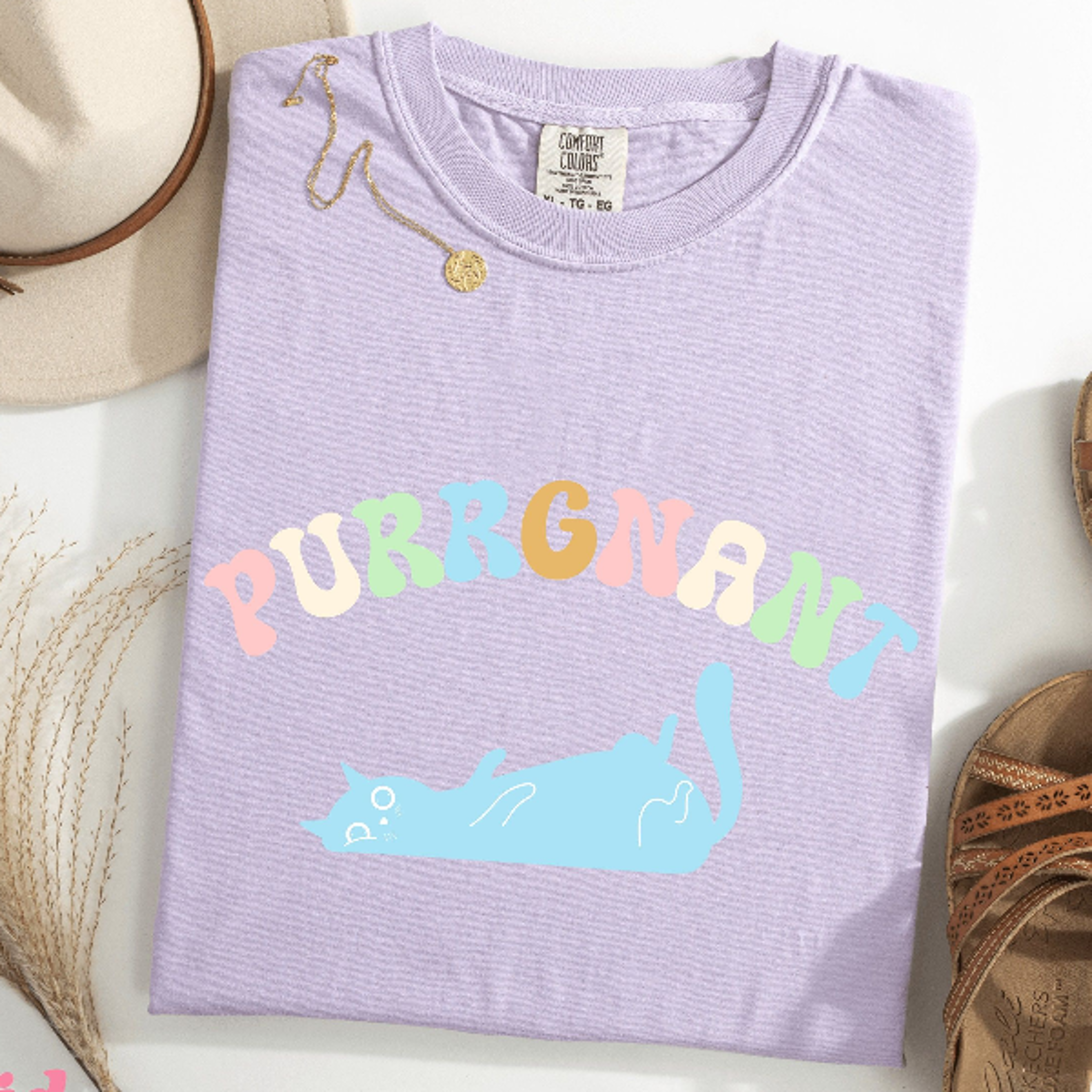 Funny Cat Pregnancy Announcement Shirt Custom Tee
