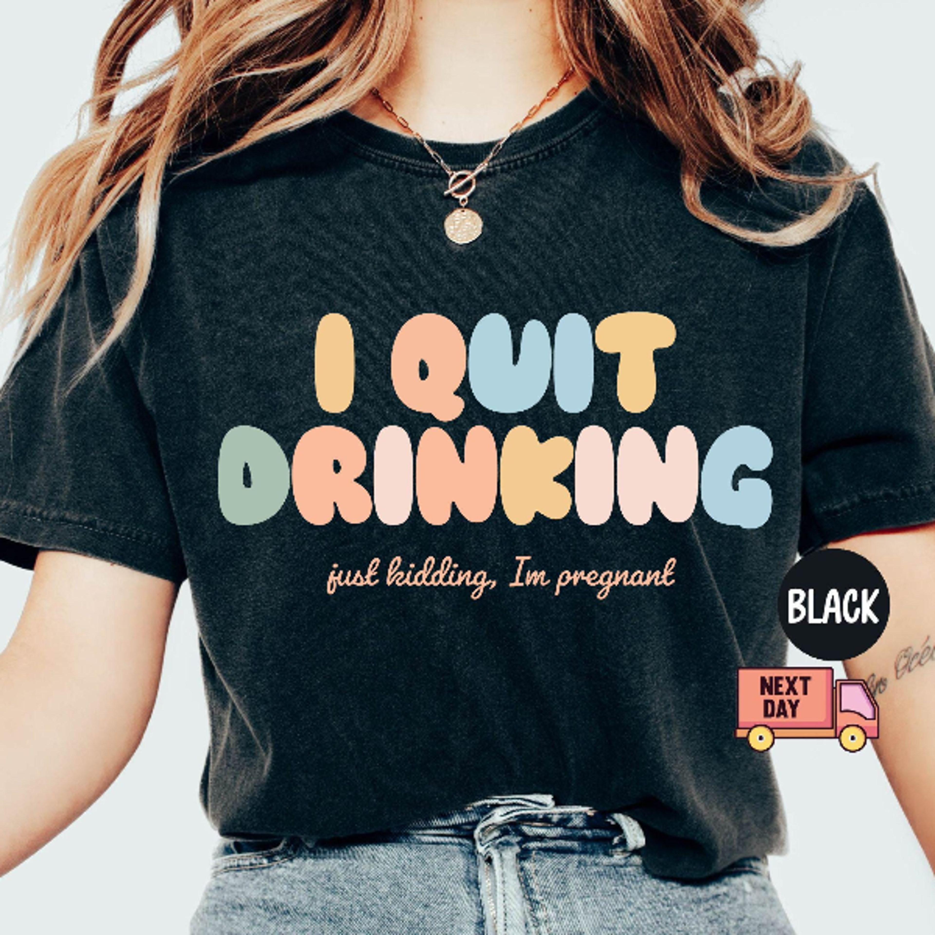 i quit drinking pregnancy shirt funny pregnancy announcement tee new mom gift