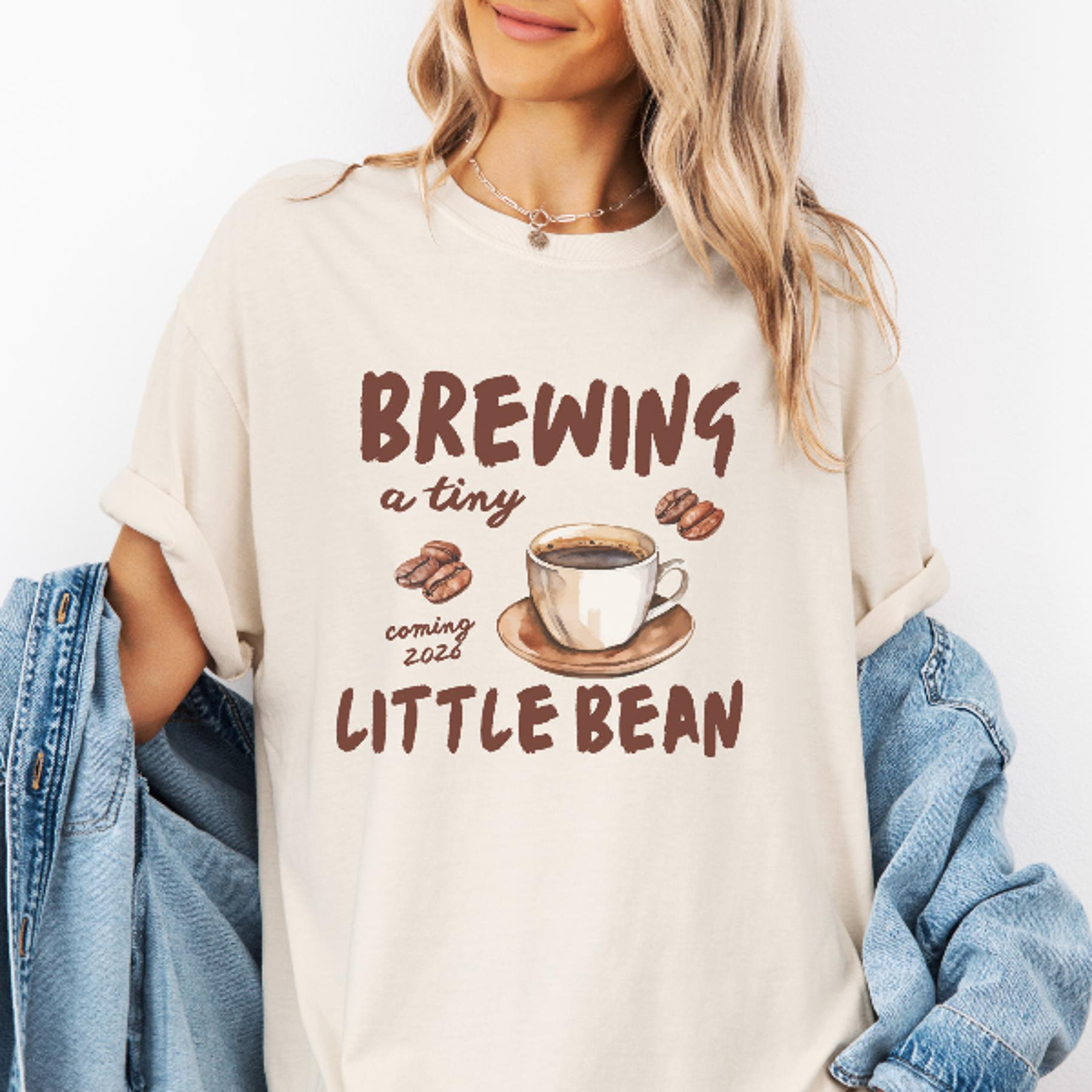 Brewing a Tiny Little Bean Pregnancy Shirt
