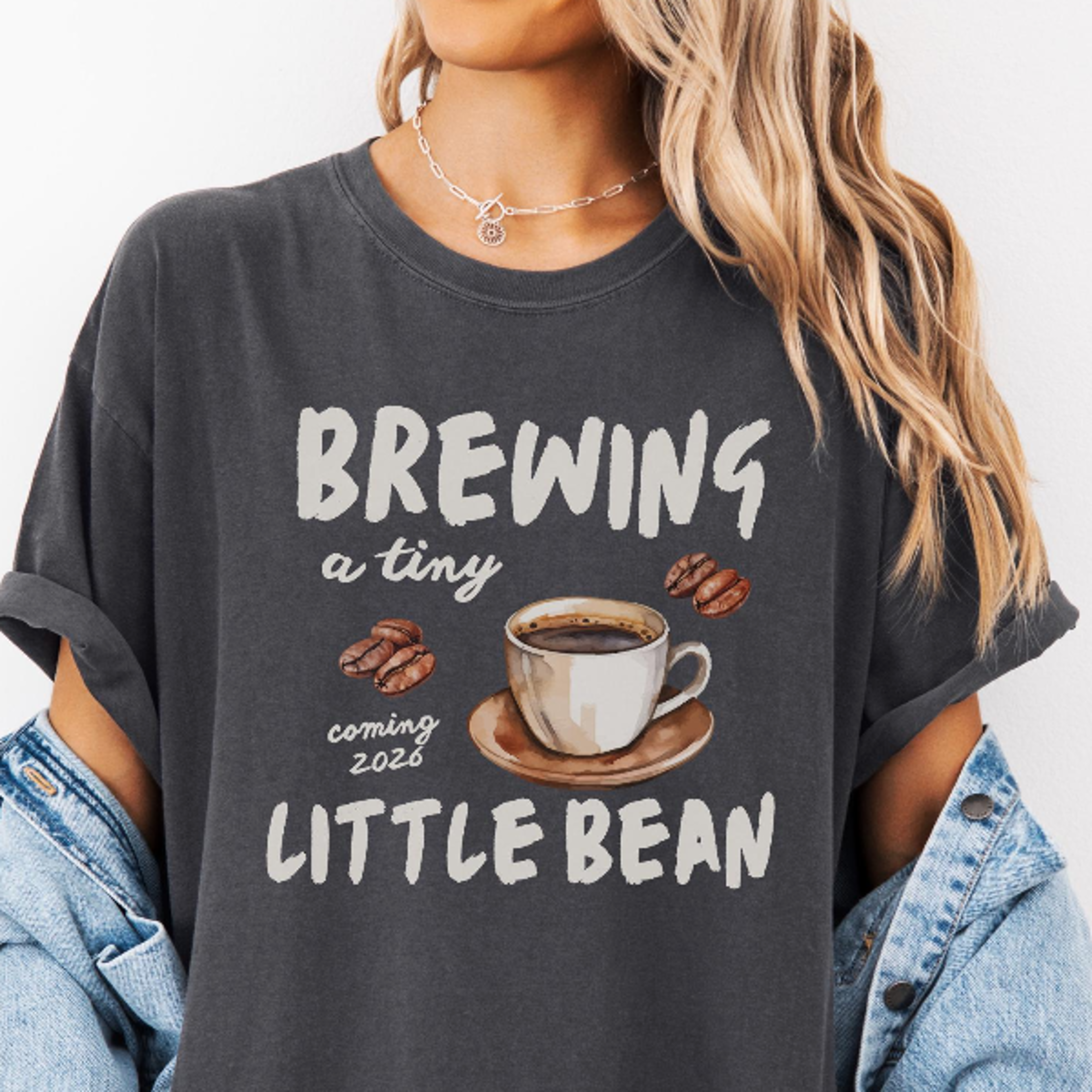 Brewing a Tiny Little Bean Pregnancy Shirt