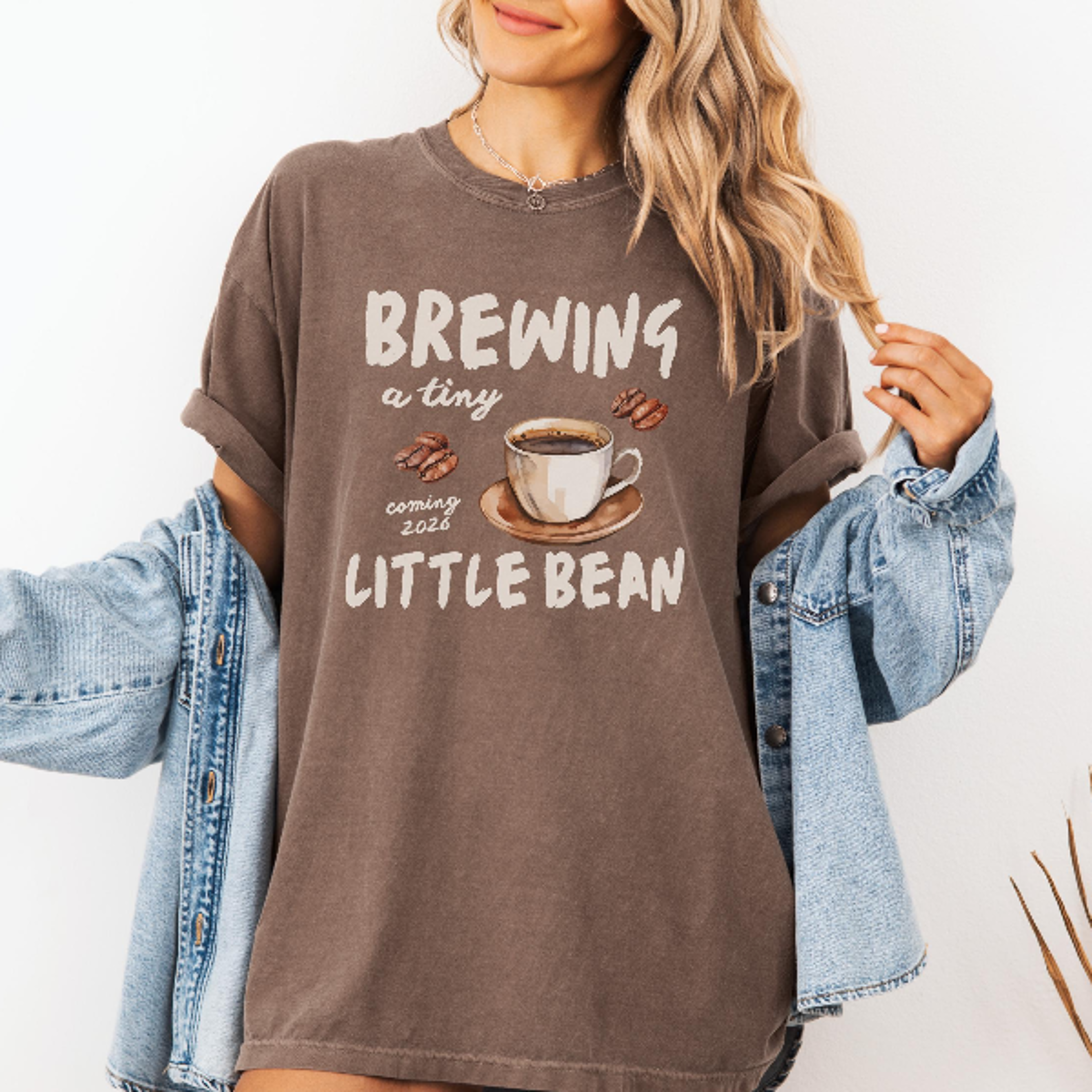 Brewing a Tiny Little Bean Pregnancy Shirt