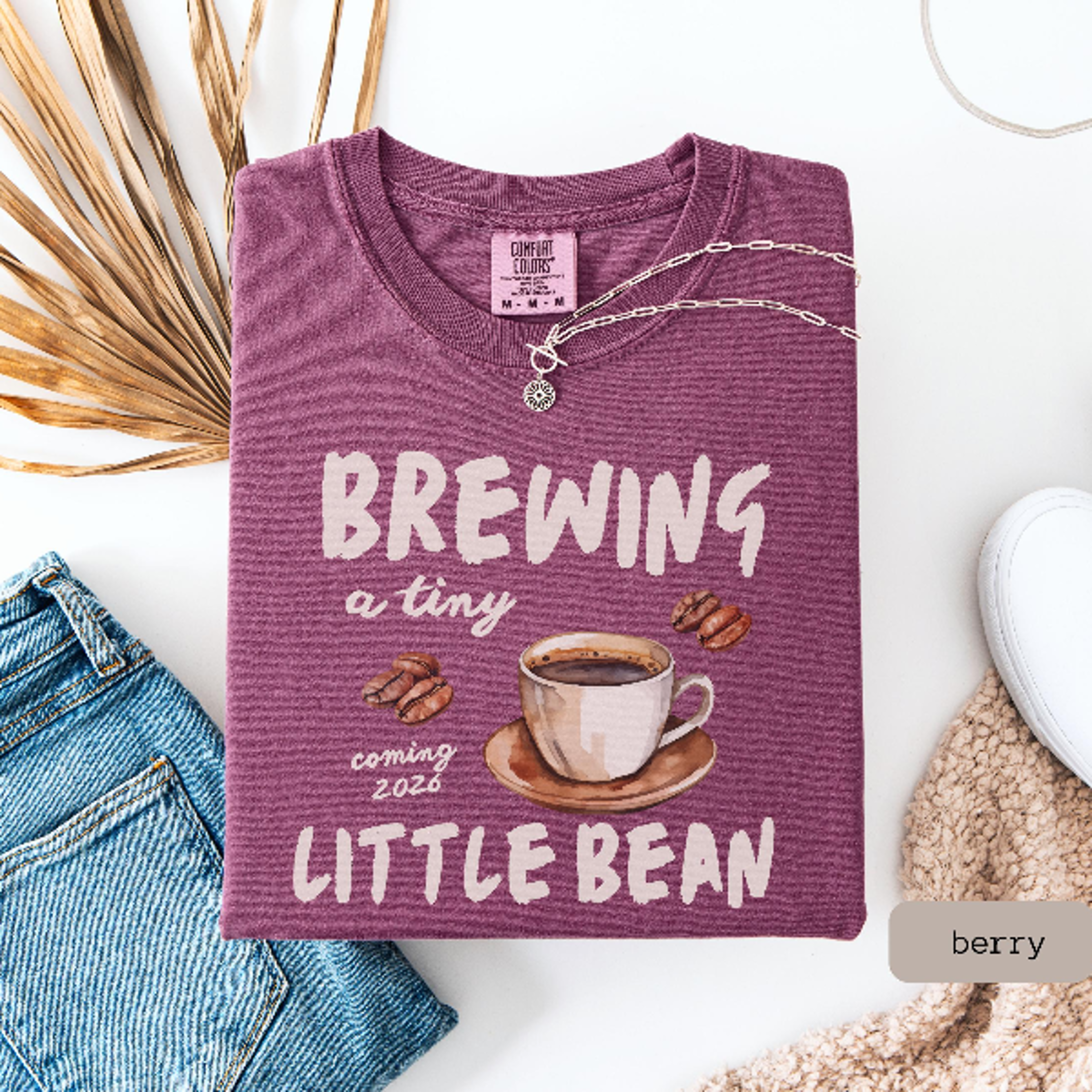 Brewing a Tiny Little Bean Pregnancy Shirt