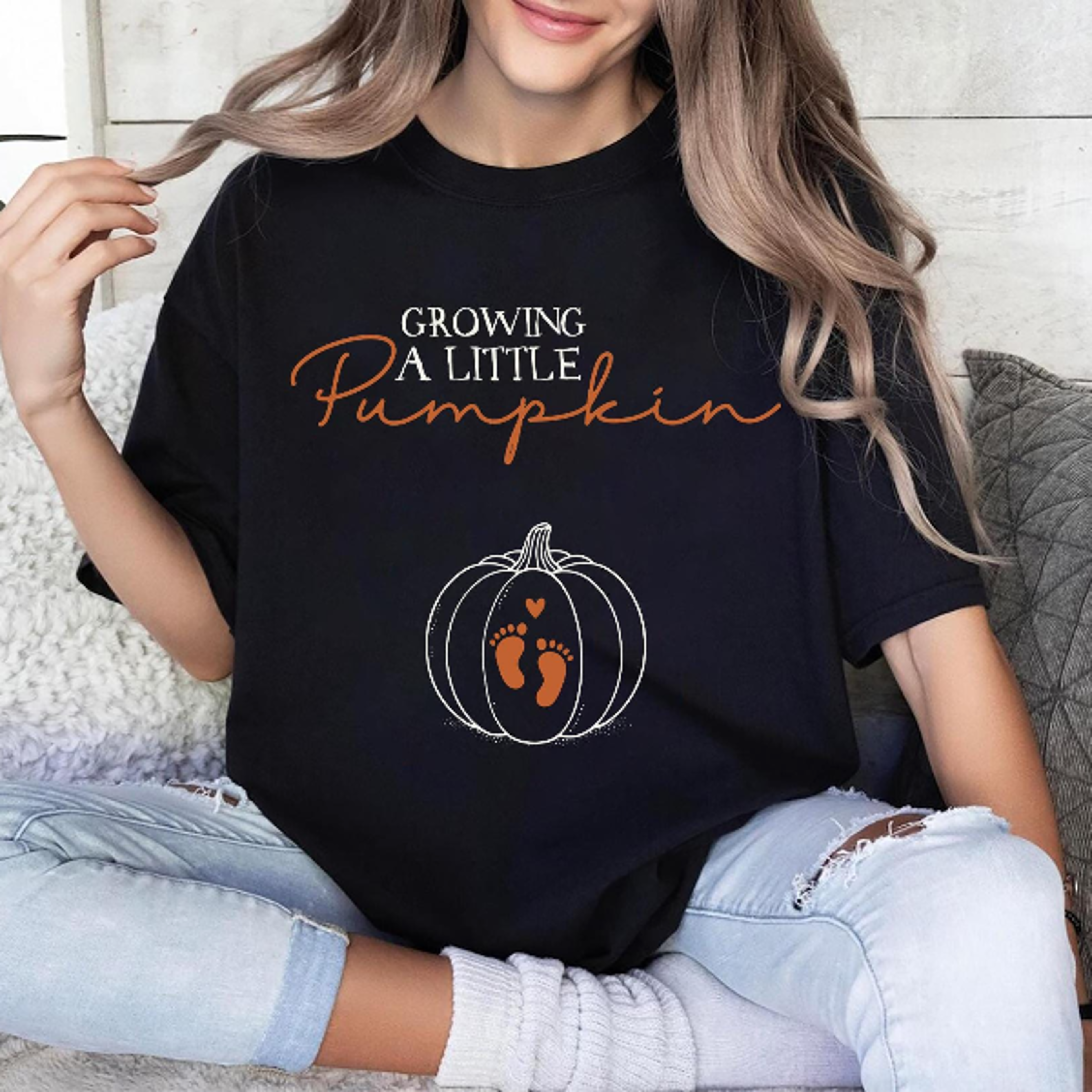 growing a little pumpkin pregnancy thanksgiving shirt fall pregnancy announcement tee baby reveal sh