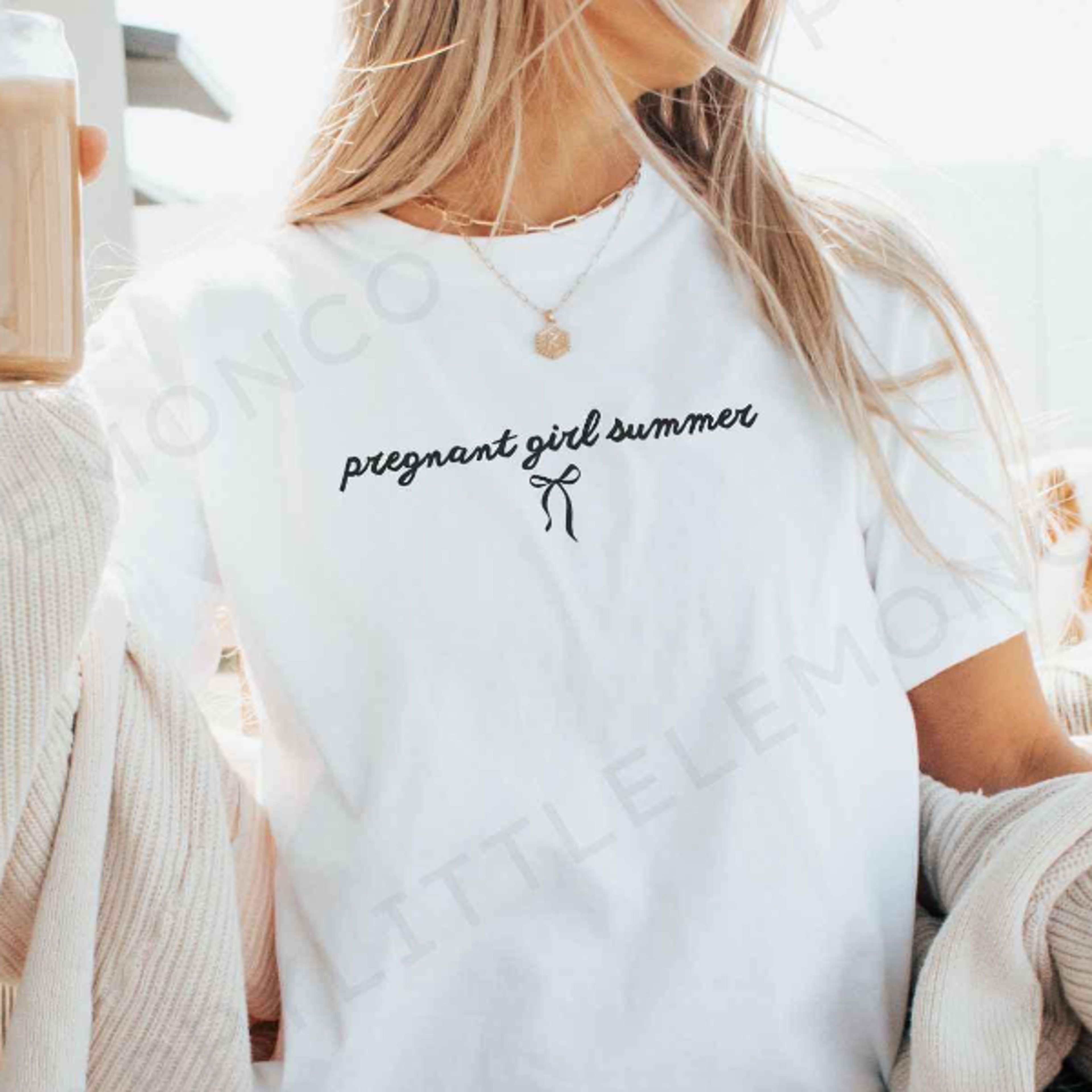 pregnant girl summer t-shirt coquette mom to be tee first mother's day gift