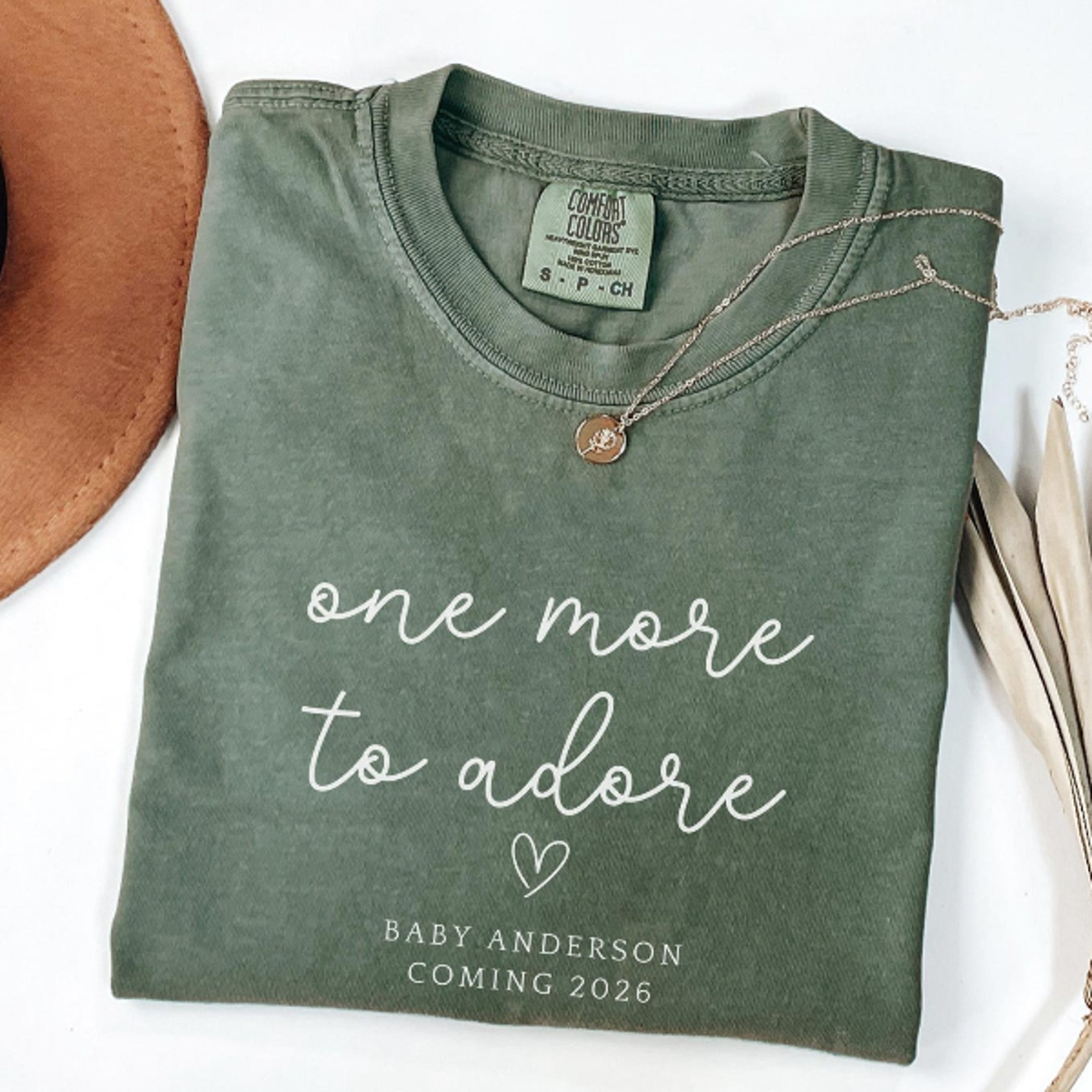 one more to adore shirt pregnancy announcement tee baby reveal maternity shirt