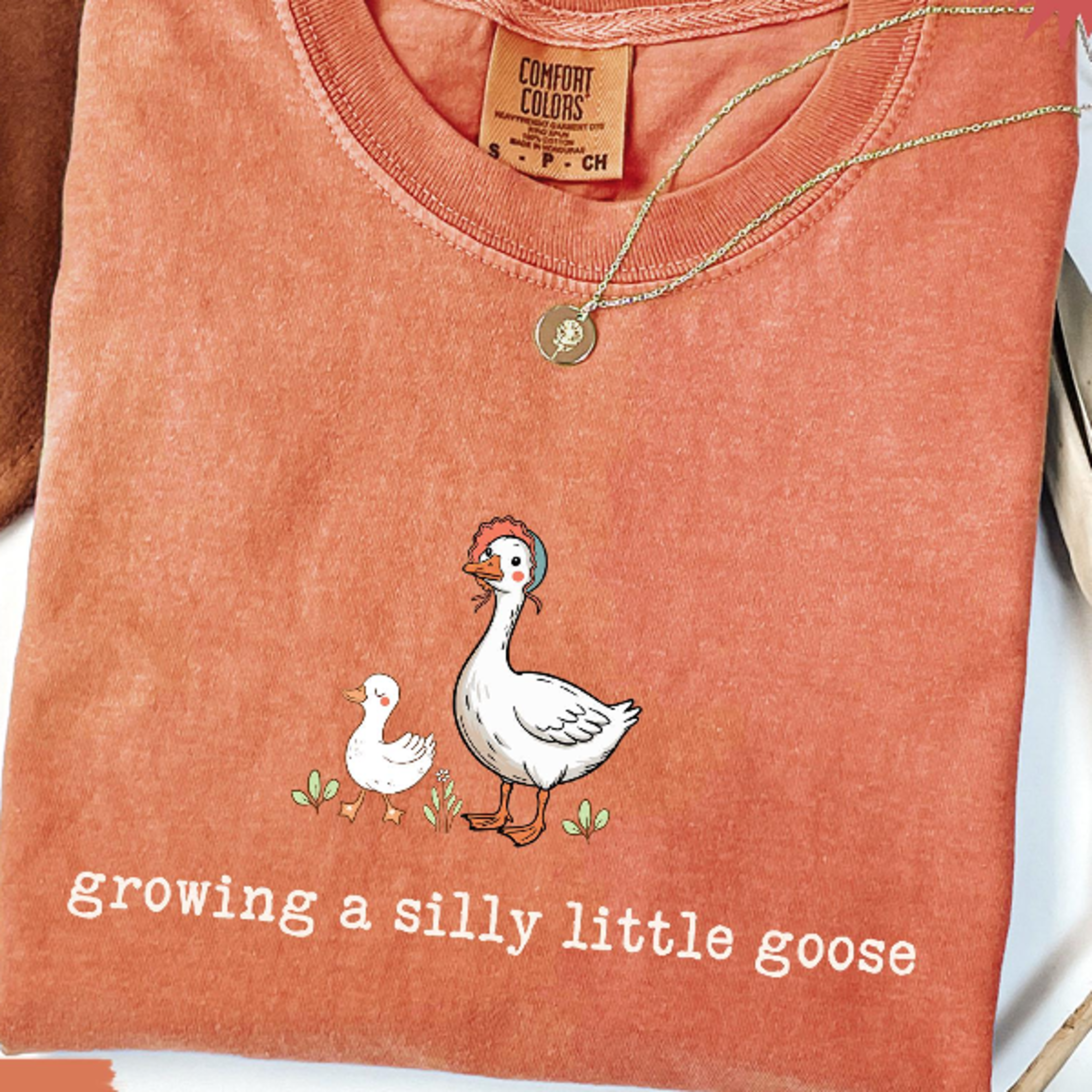 growing a silly little goose shirt pregnancy announcement cute mom to be tee