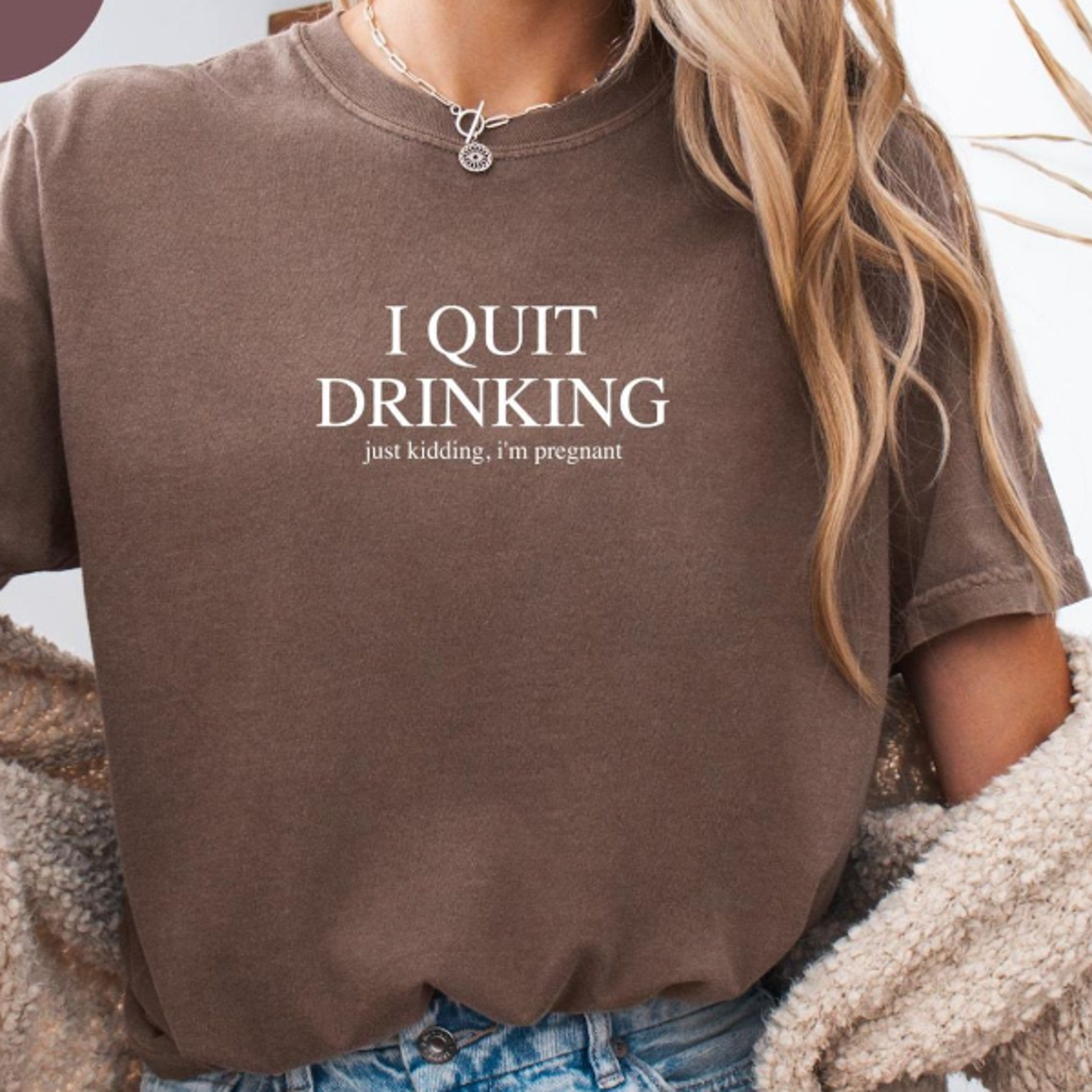 i quit drinking shirt funny pregnancy announcement tee mom to be gift