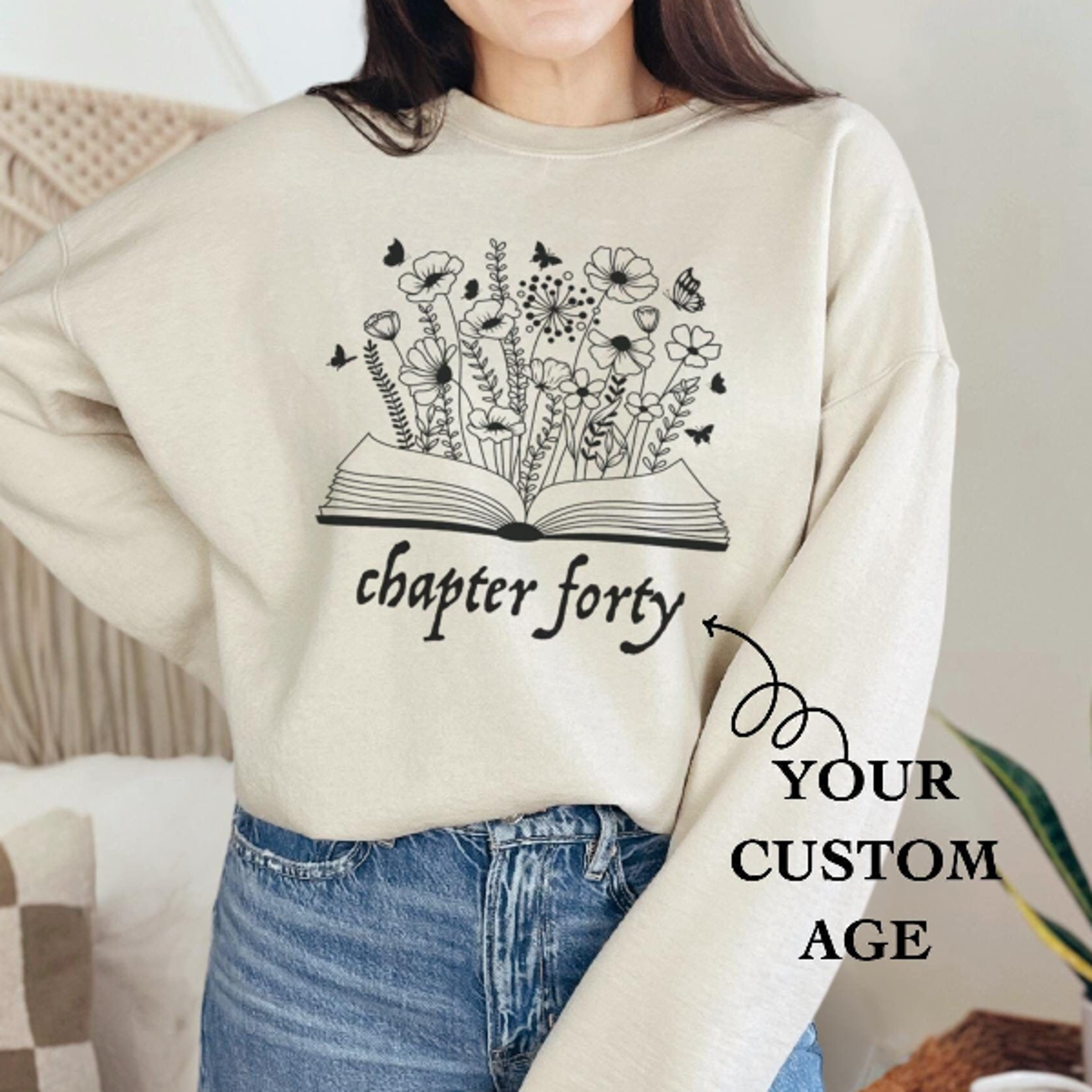 custom chapter shirt personalized birth year book lover tee or sweatshirt milestone birthday gift