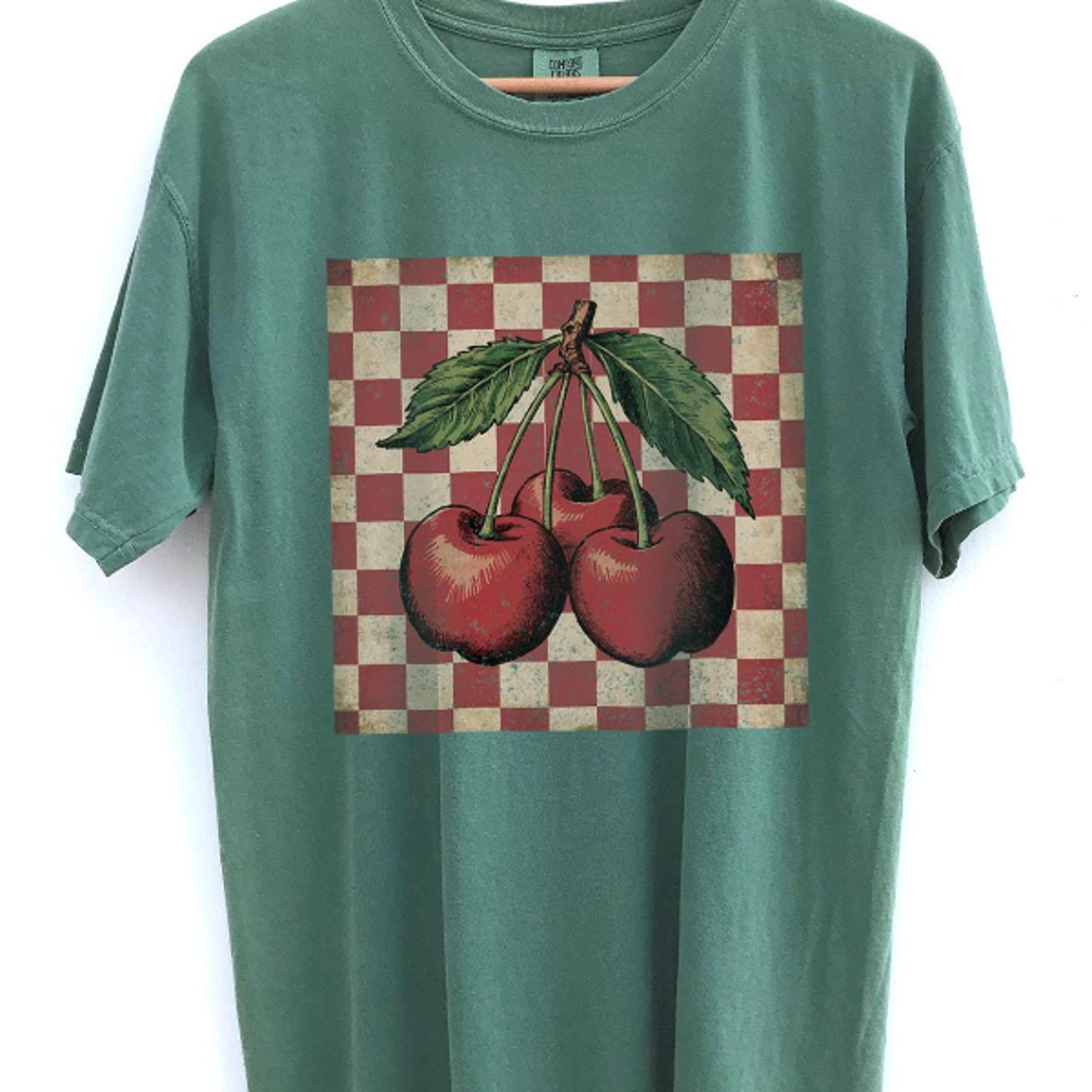 retro cherries vintage vibe shirt comfort colors cherry graphic tee