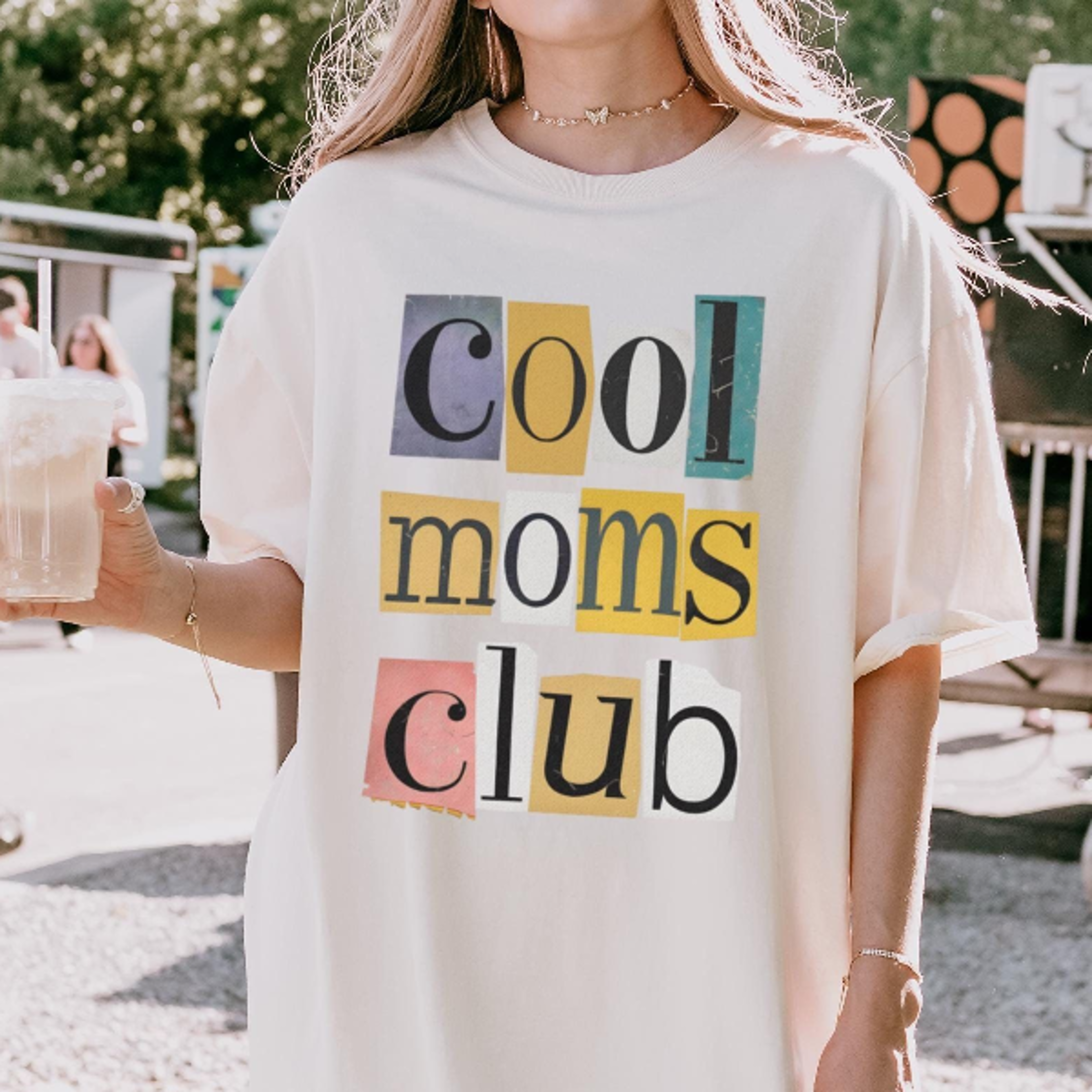 cool moms club shirt cute retro trendy aesthetic mom graphic tee gift for cool mom