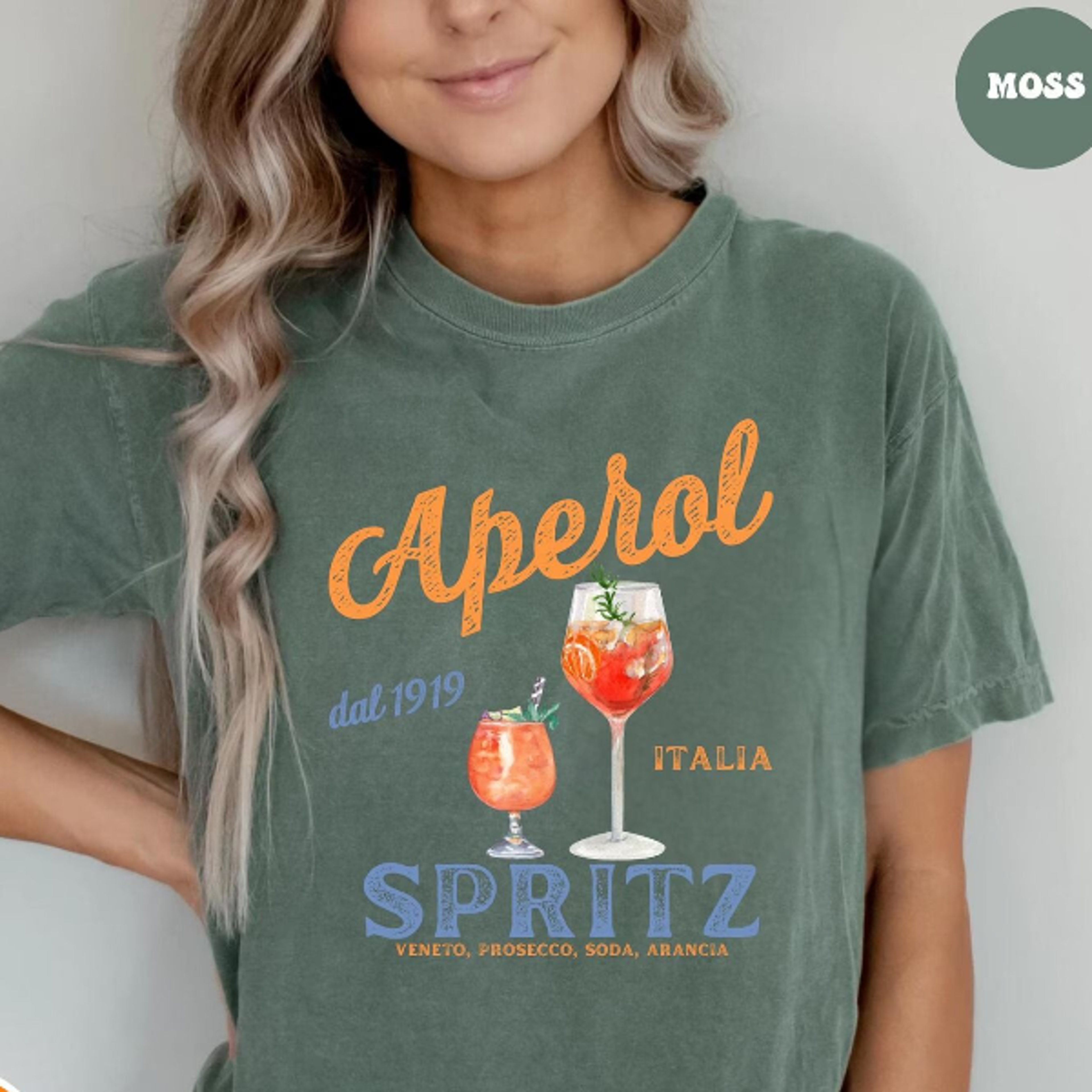 aperol spritz t-shirt italian cocktail aperitivo tee | italy summer graphic shirt | aperol spritz drink lover top