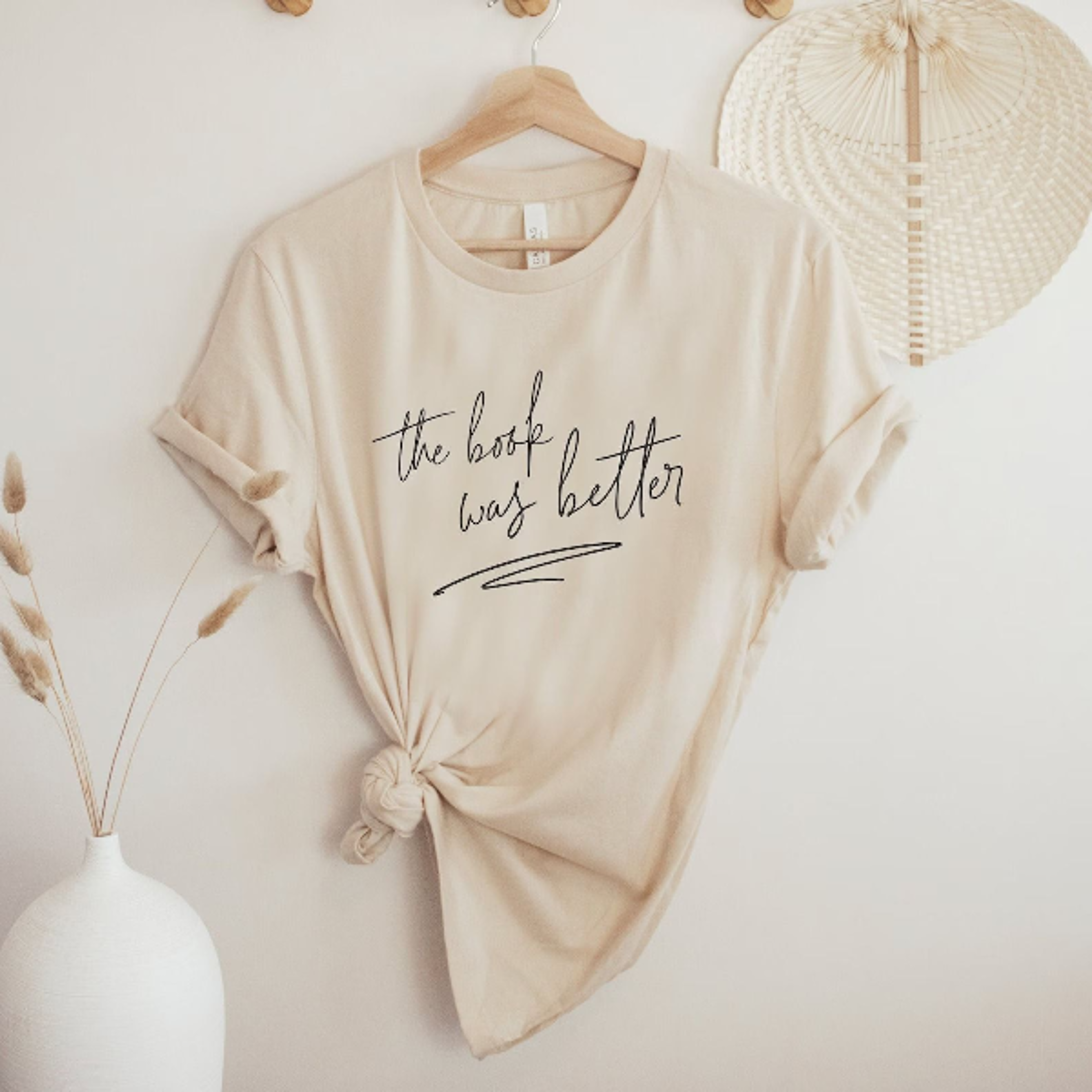 the book was better shirt book lover graphic tee funny reading quote t-shirt