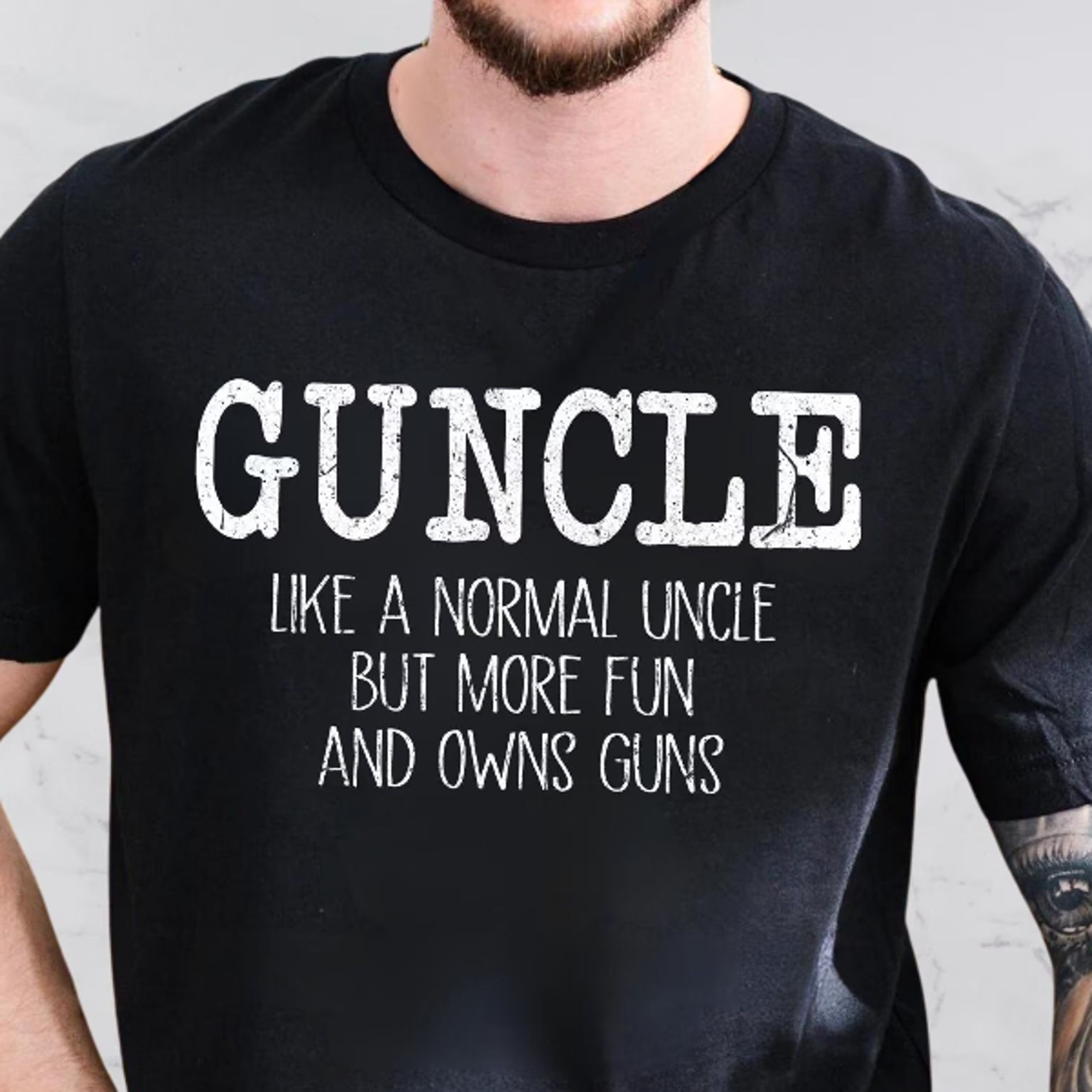 godfather guncle t-shirt funny uncle gift | men's guncle shirt | father's day birthday uncle tee