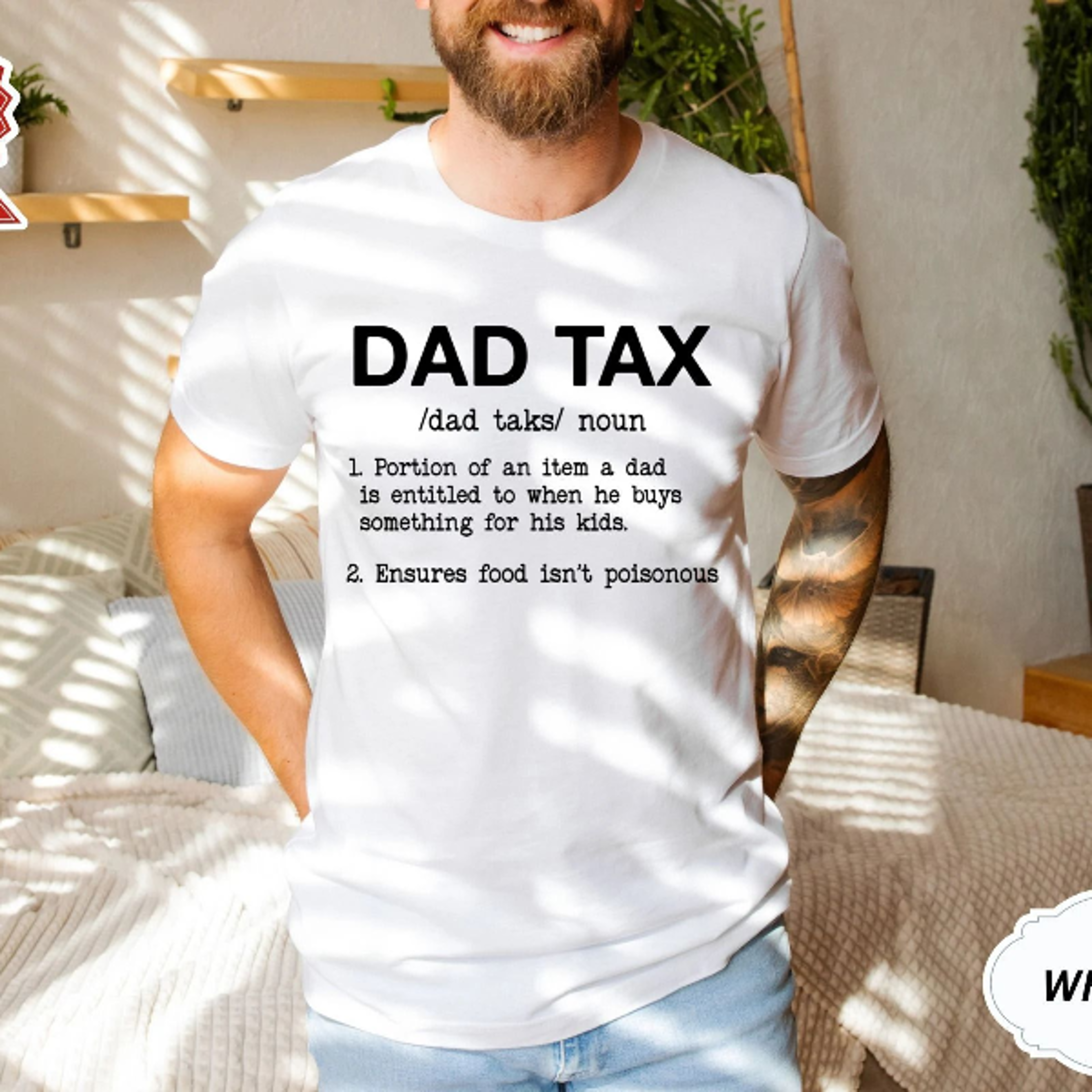 funny dad tax shirt father birthday gift tee for dads humor graphic tee