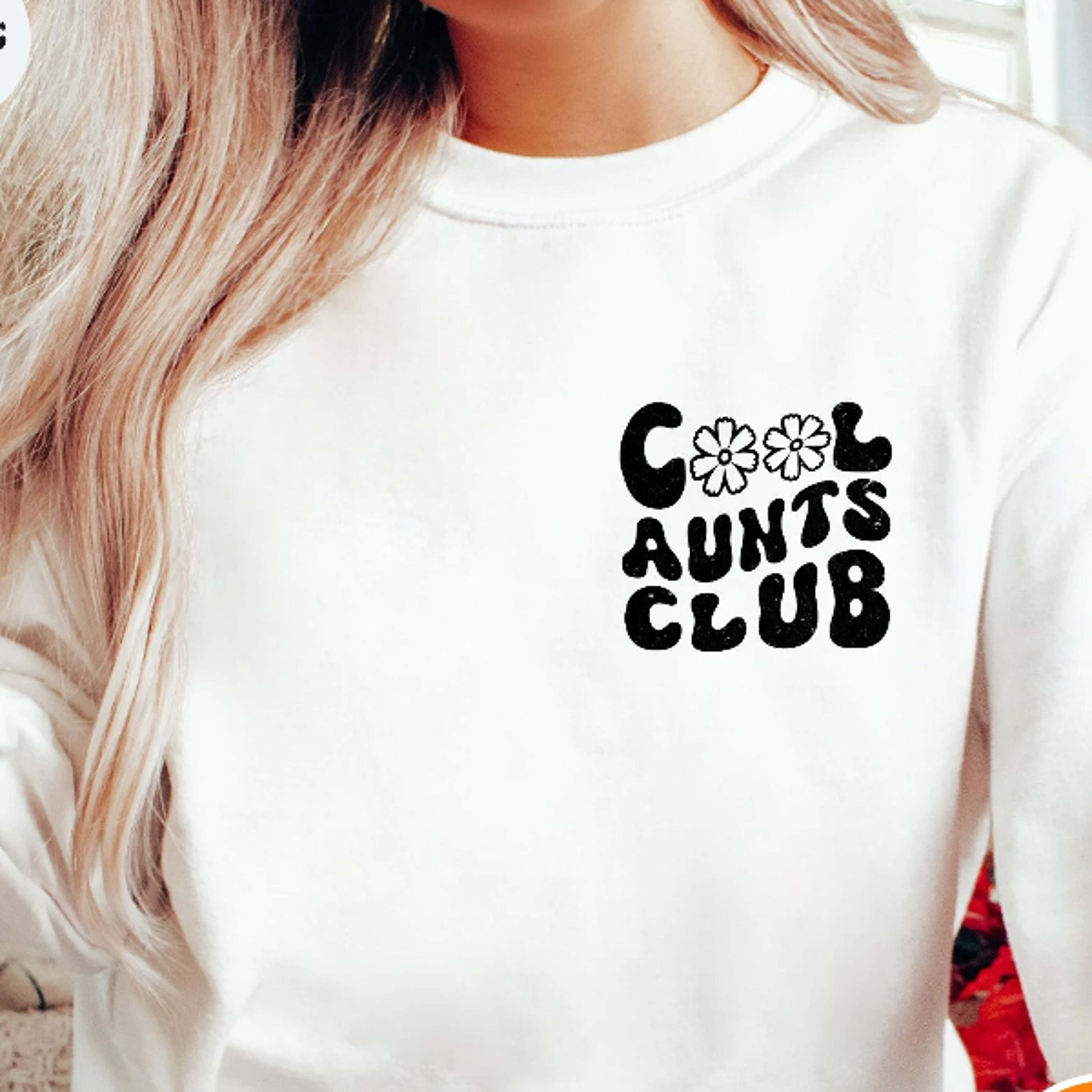 cool aunts club crewneck sweatshirt | cool aunt shirt | favorite aunt gift sweatshirt | new aunt gift from niece