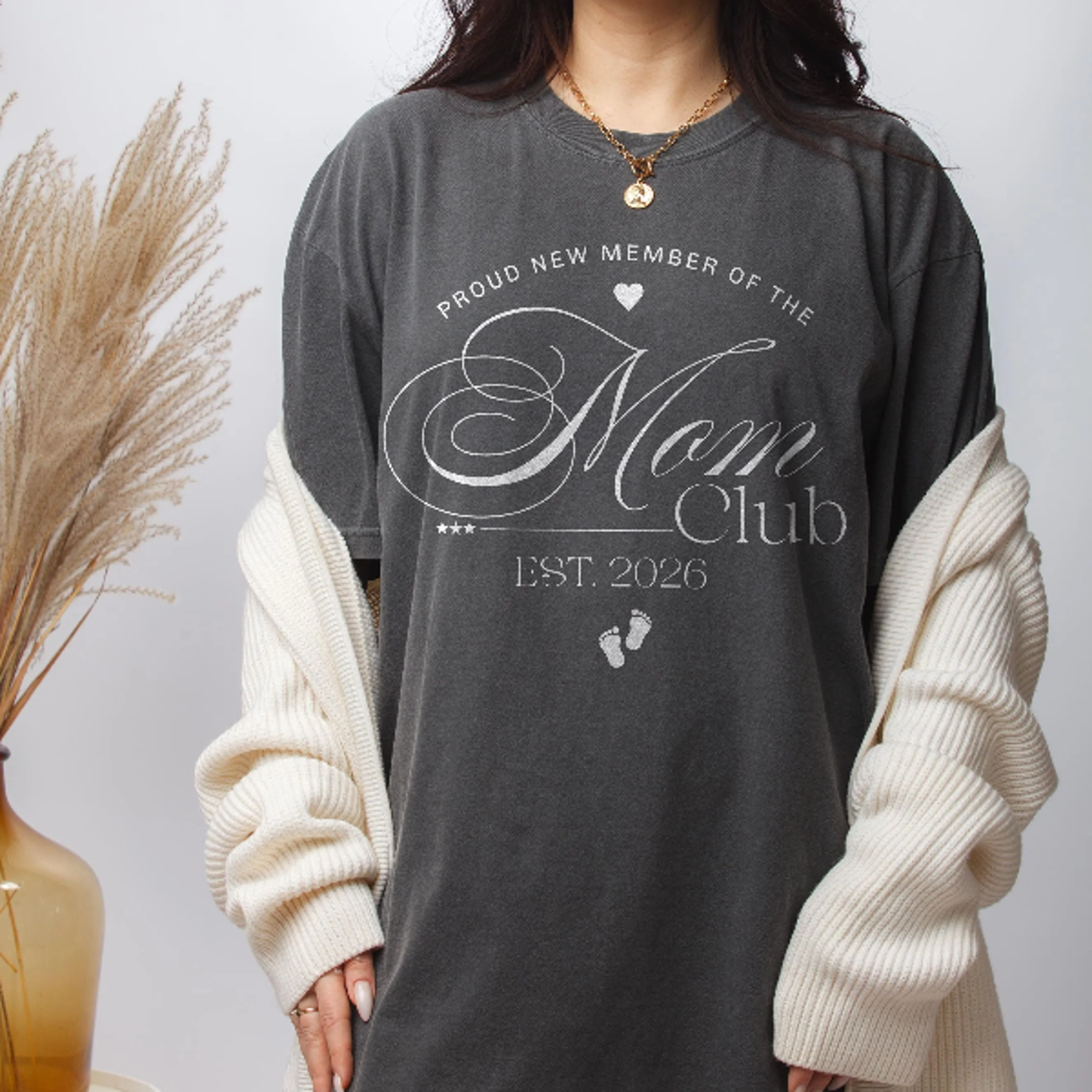proud new member of the mom club shirt custom est pregnancy announcement tee