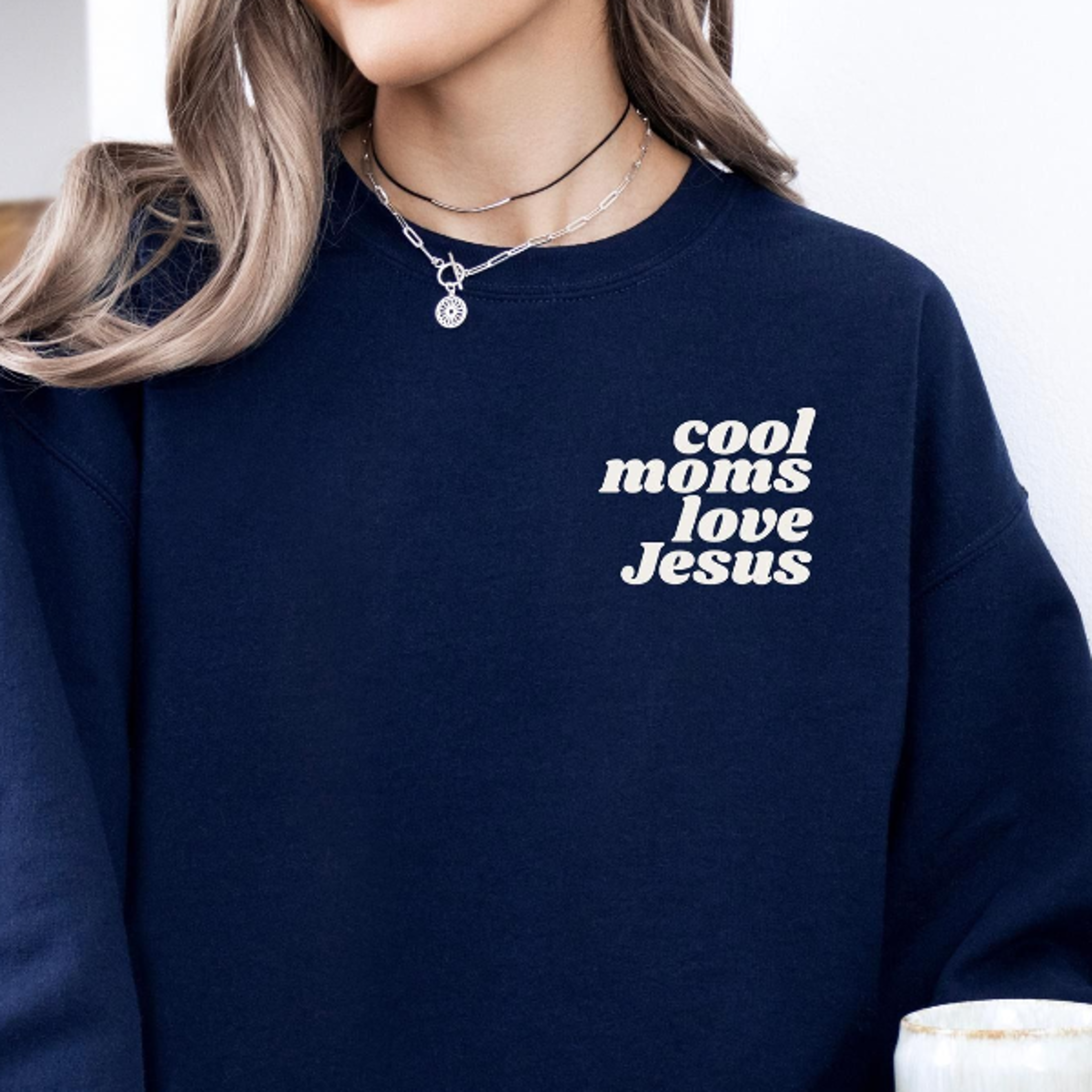 cool moms love jesus sweatshirt christian mom sweater praying mama shirt faith based mom gift