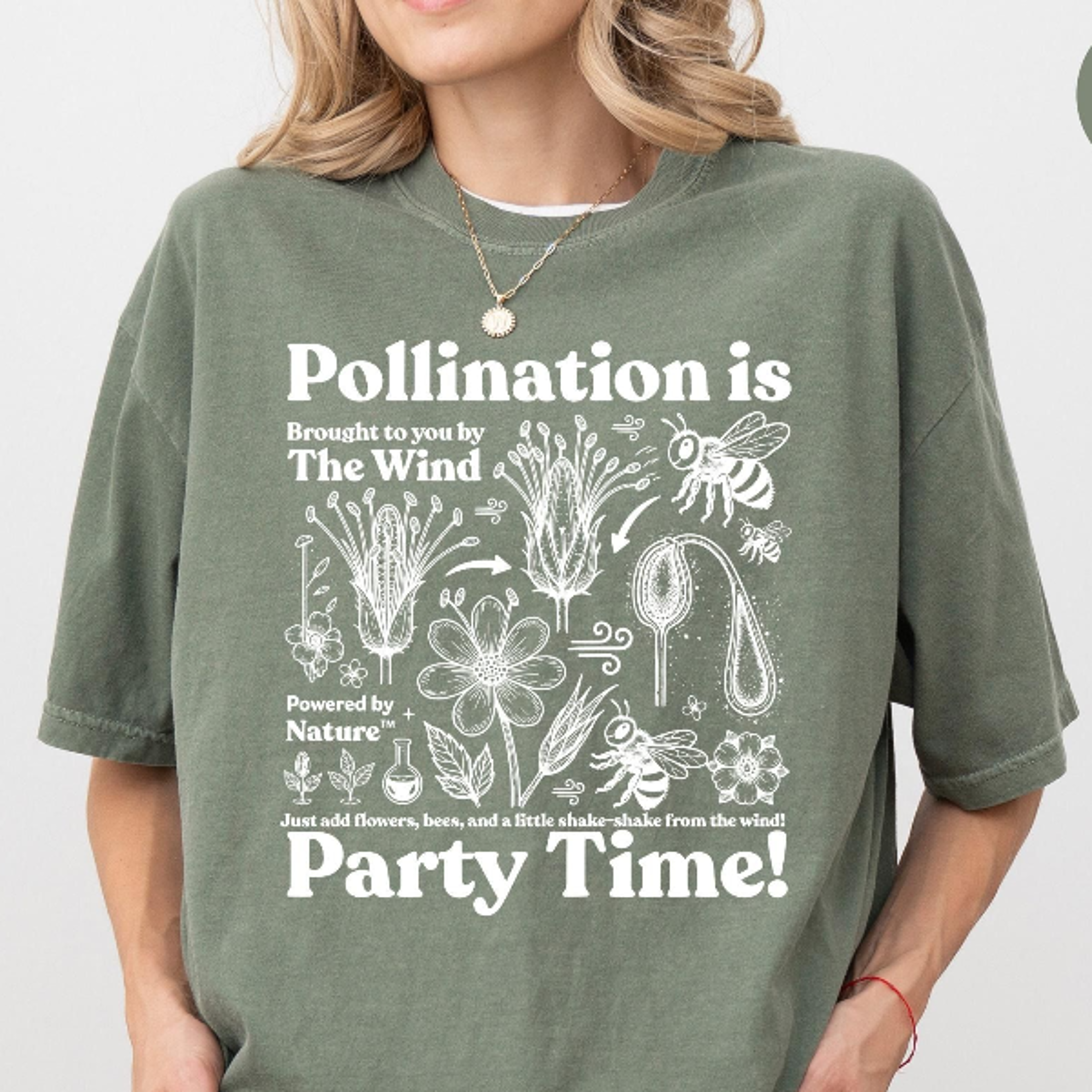 vintage bee pollination t-shirt retro insect flower graphic tee 90s botanical nature science shirt