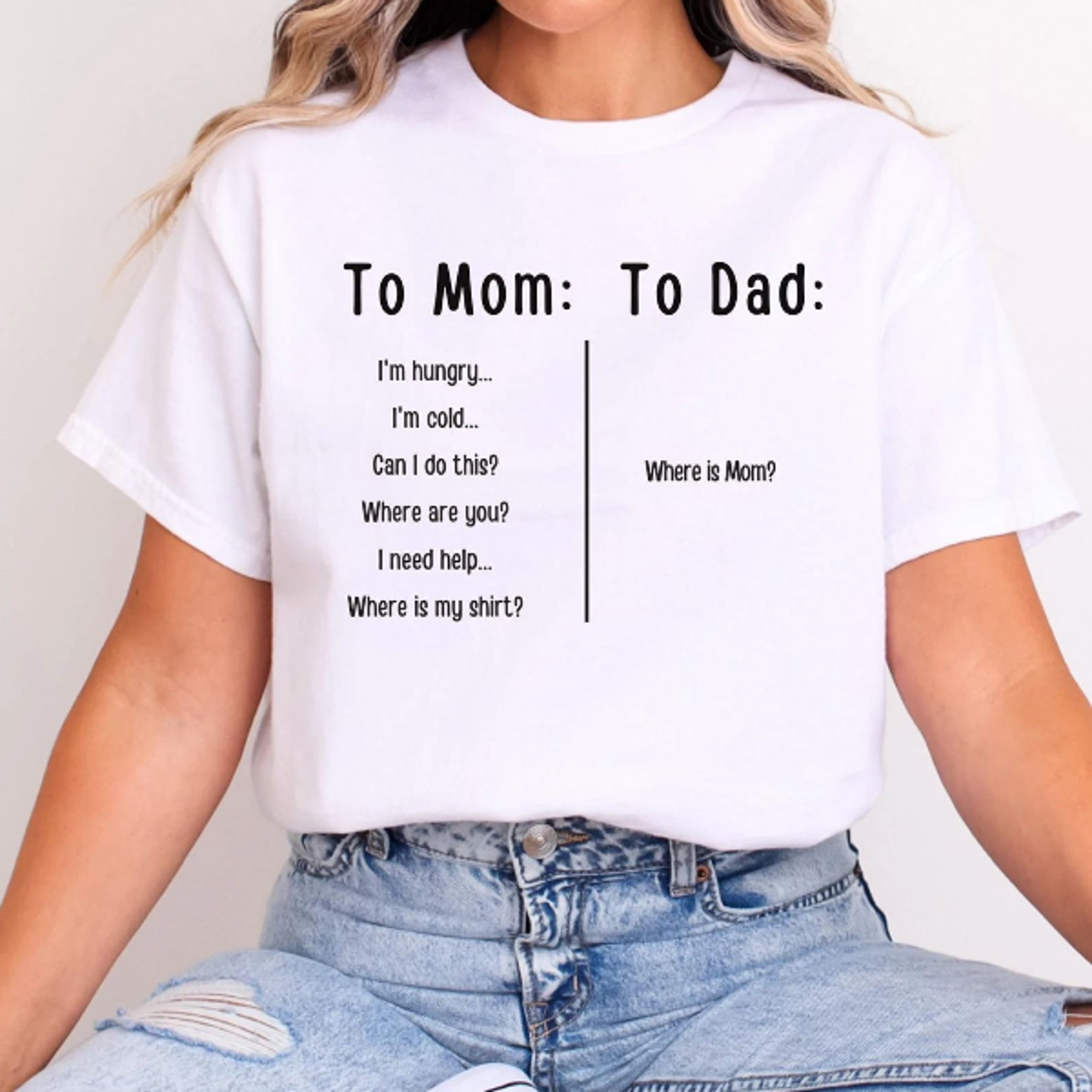 funny mom and dad shirt matching parent gift tee