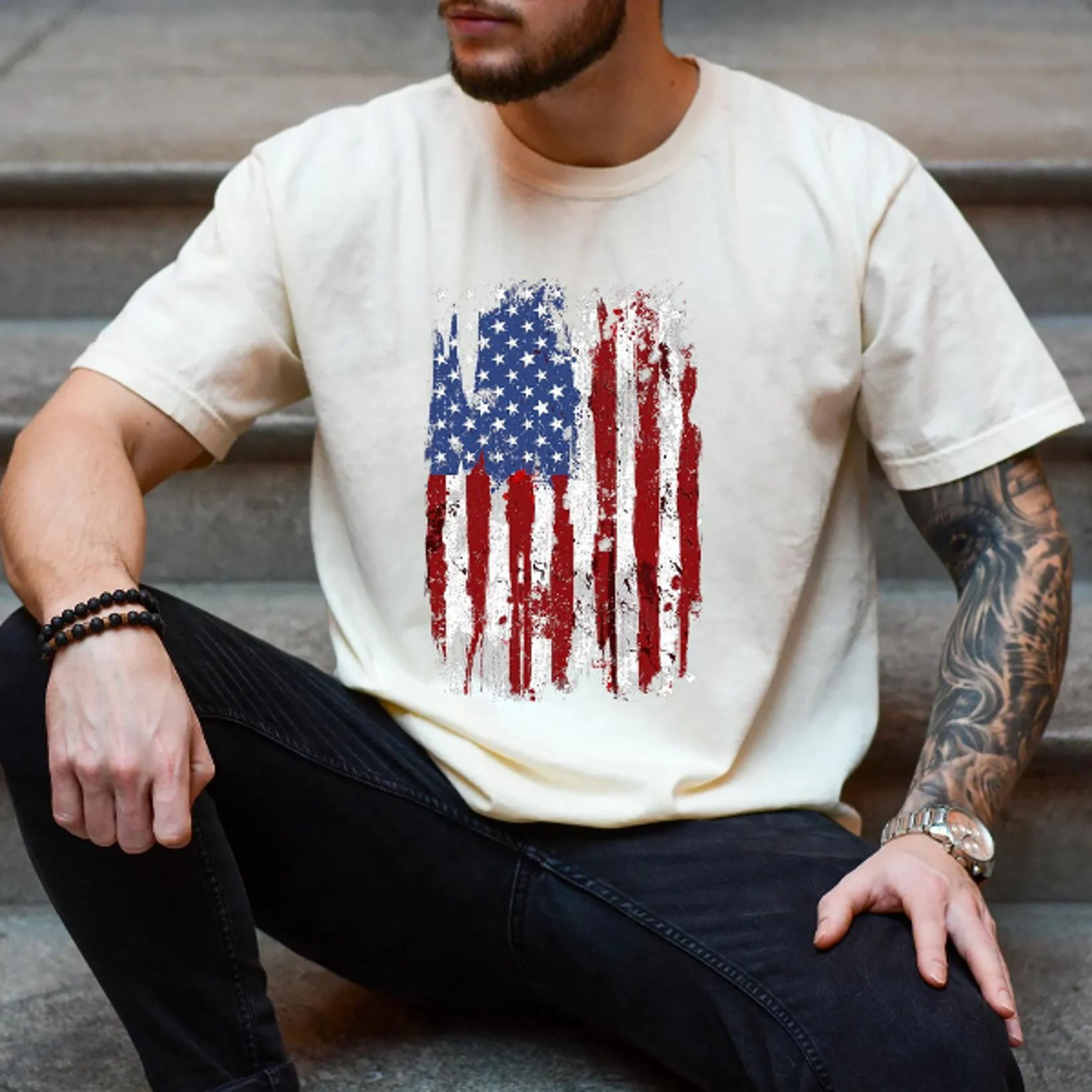 american flag comfort colors shirt men patriotic usa 4th of july tee
