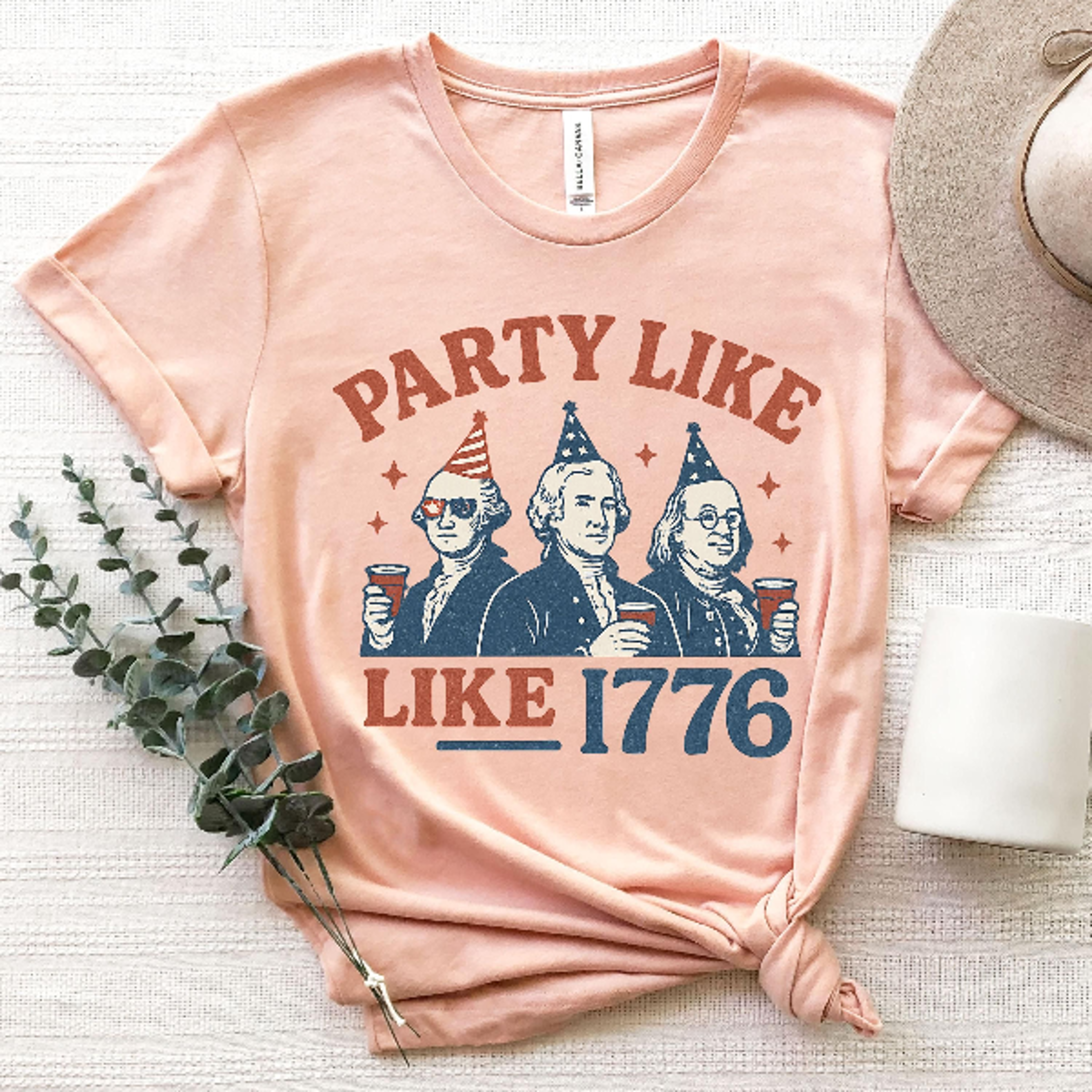 party like it's 1776 funny founding fathers vintage patriotic 4th of july t shirt
