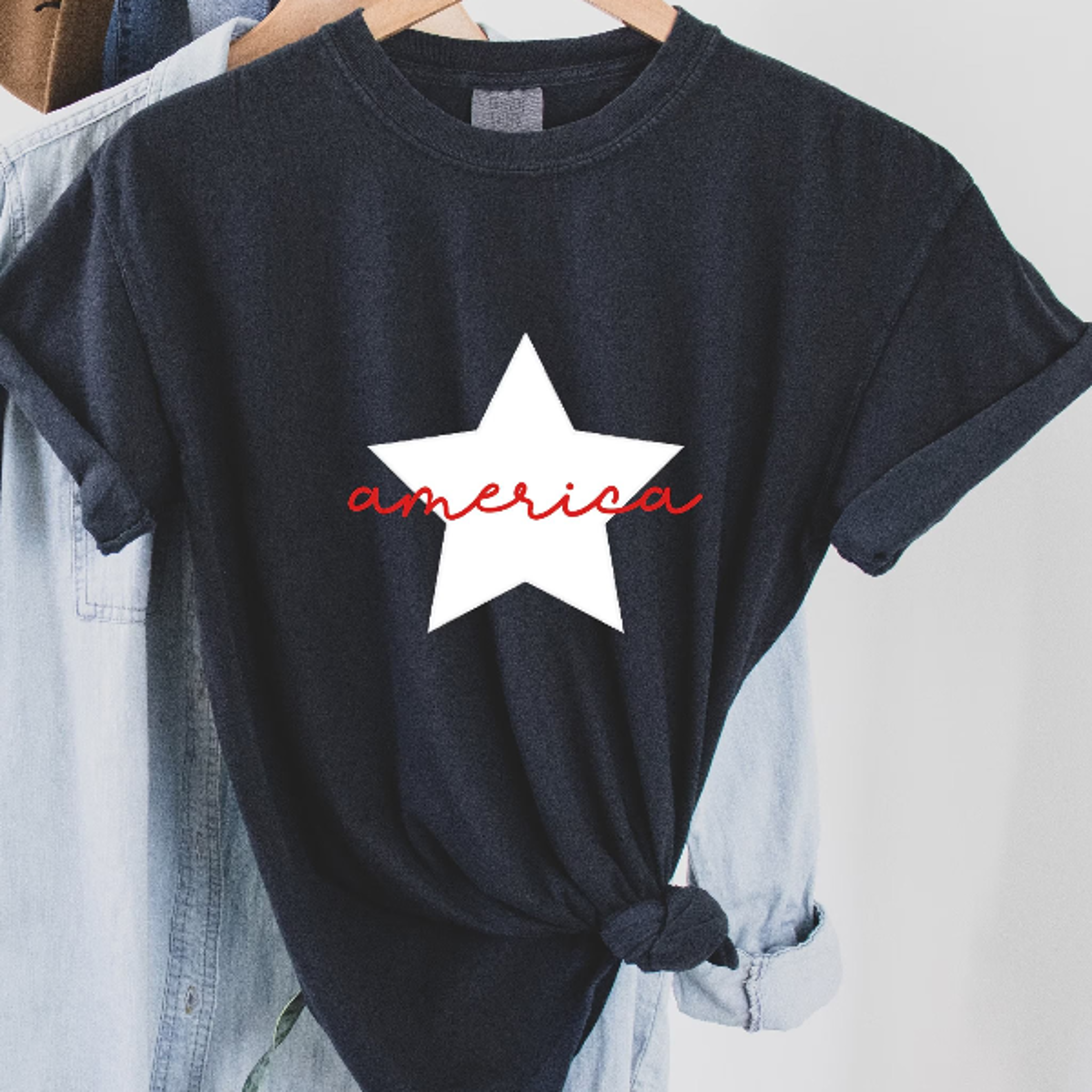 america patriotic 4th of july graphic t-shirt