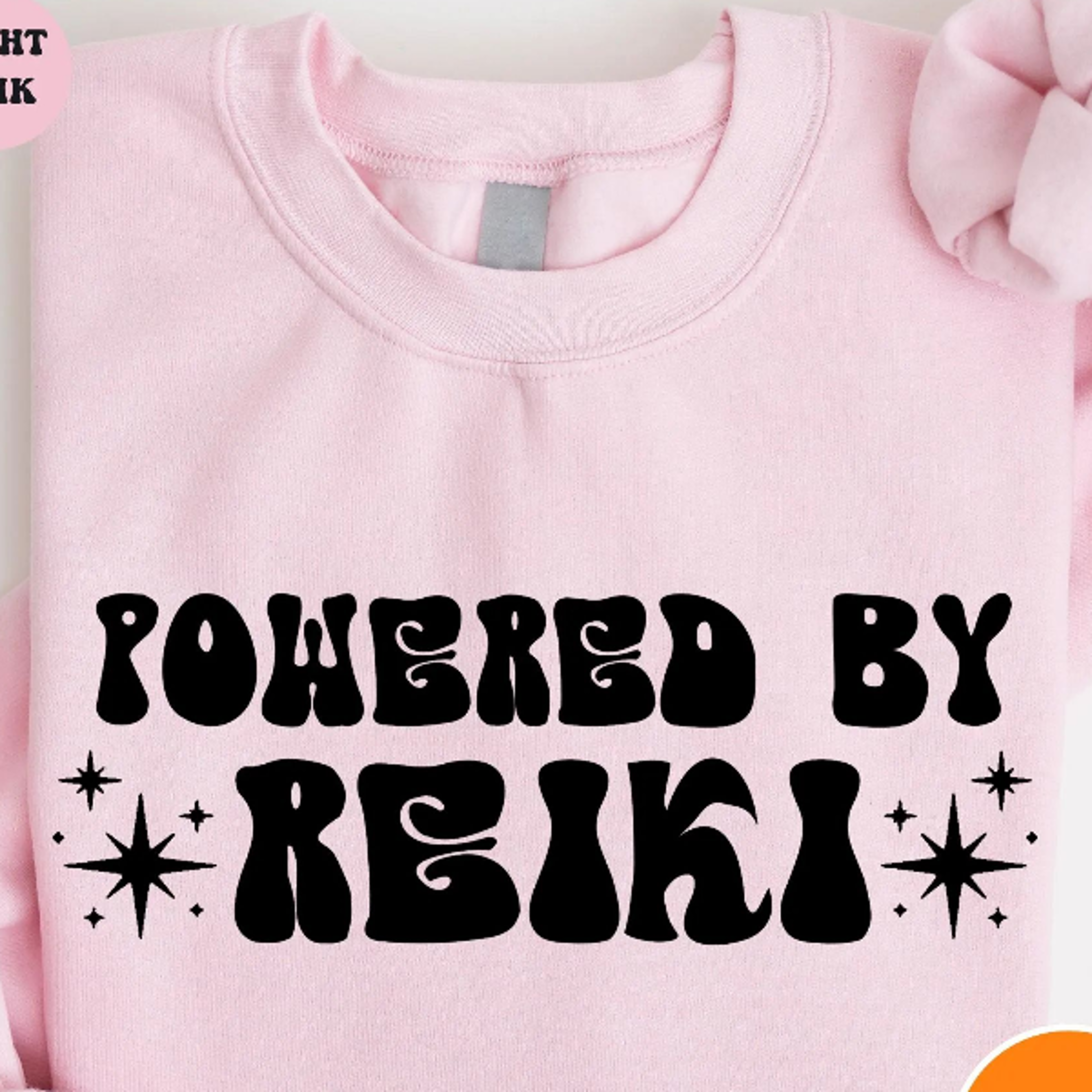 reiki crewneck sweatshirt – hope & positive energy meditation yoga shirt