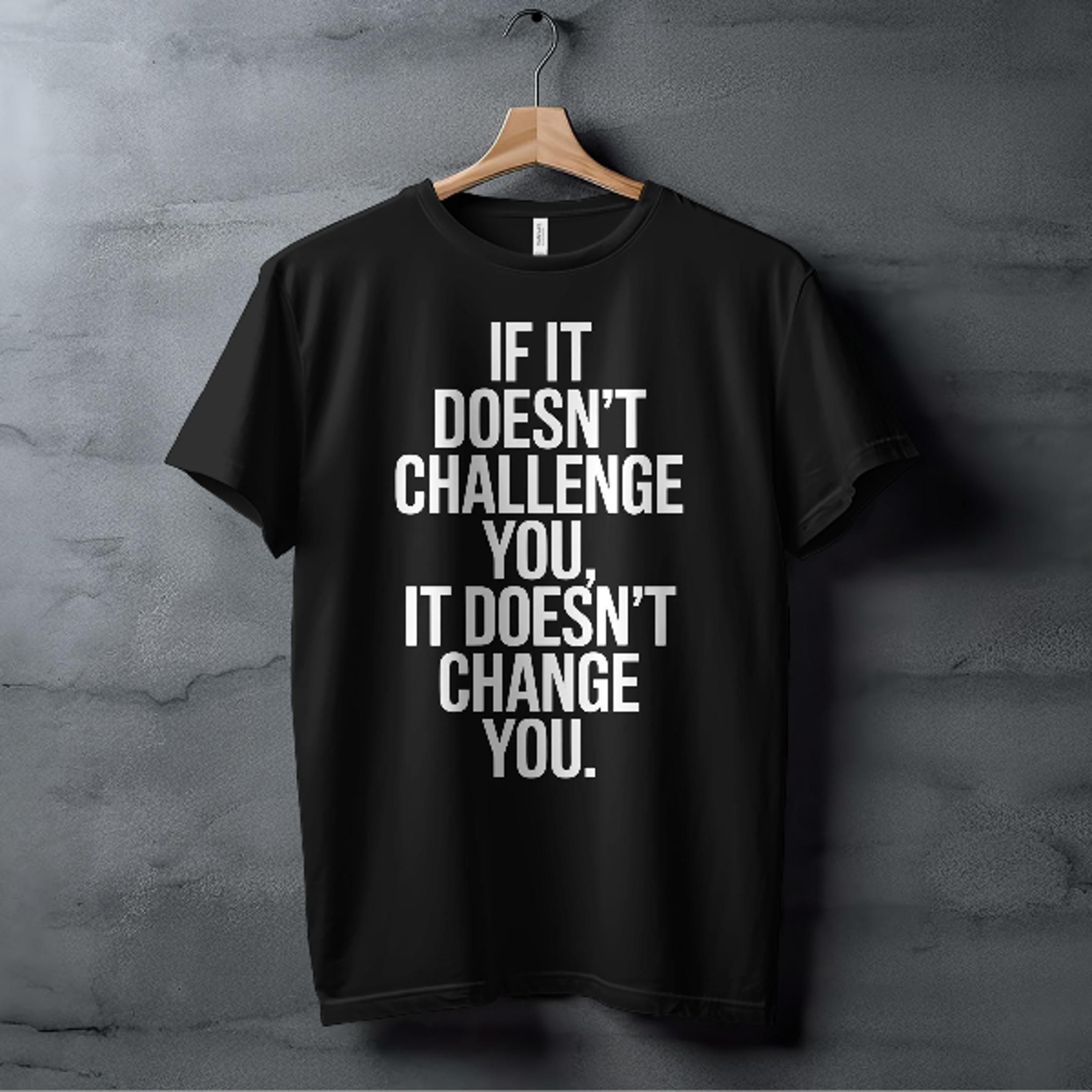 motivational gym shirt if it doesnt challenge you workout tee fitness motivation shirt