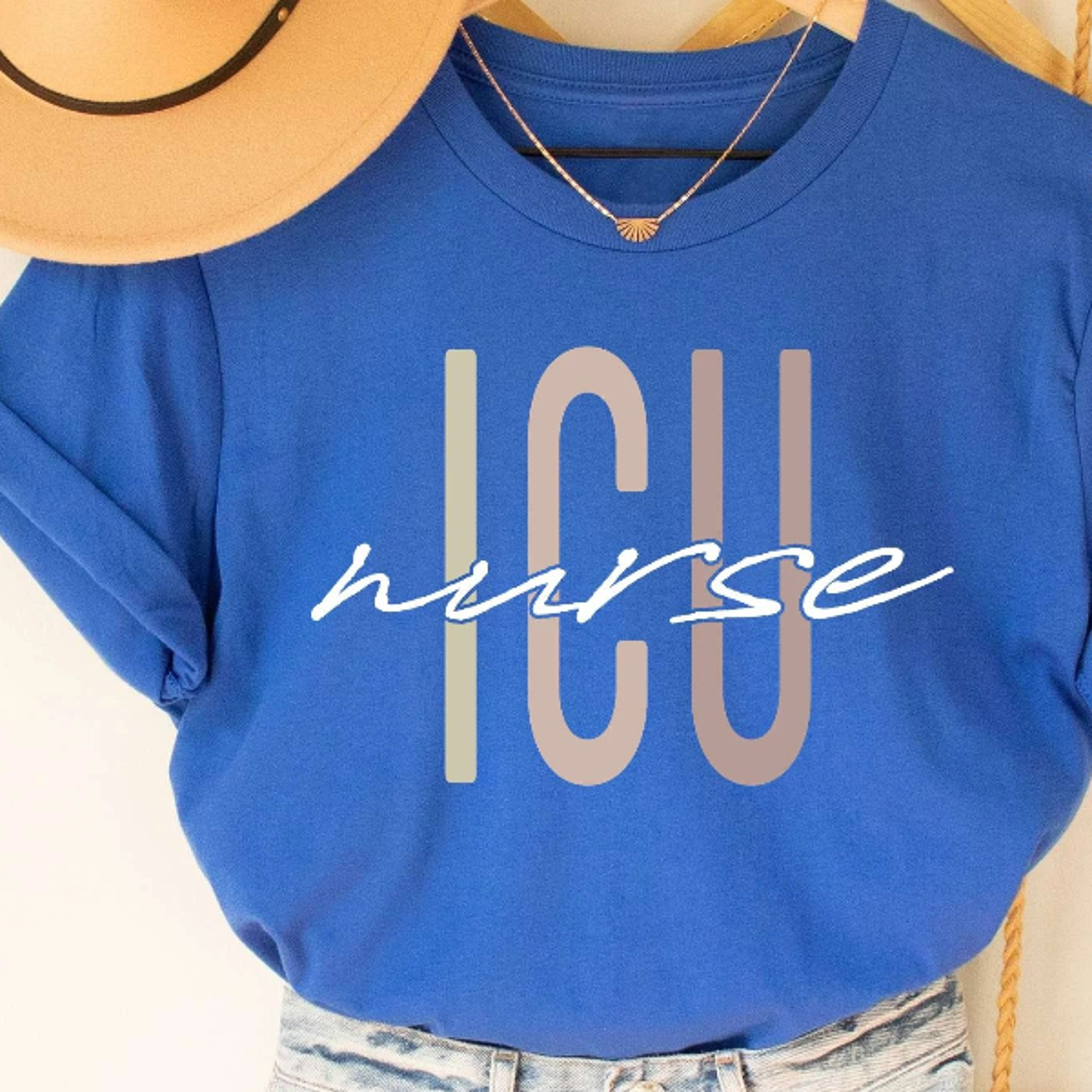 icu nurse t-shirt registered nurse nursing gift apparel