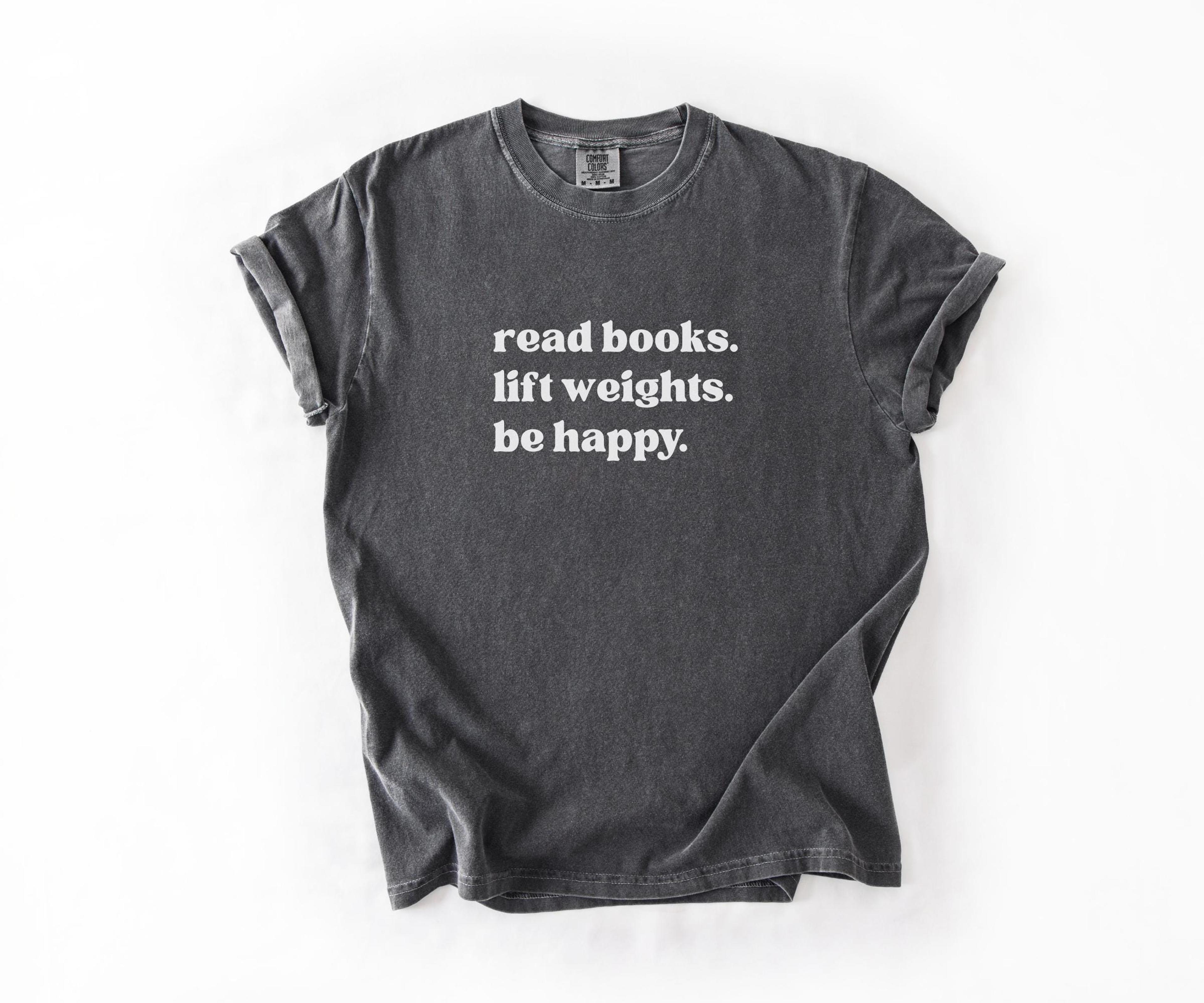 book lover gym t-shirt for women | workout pump cover tee