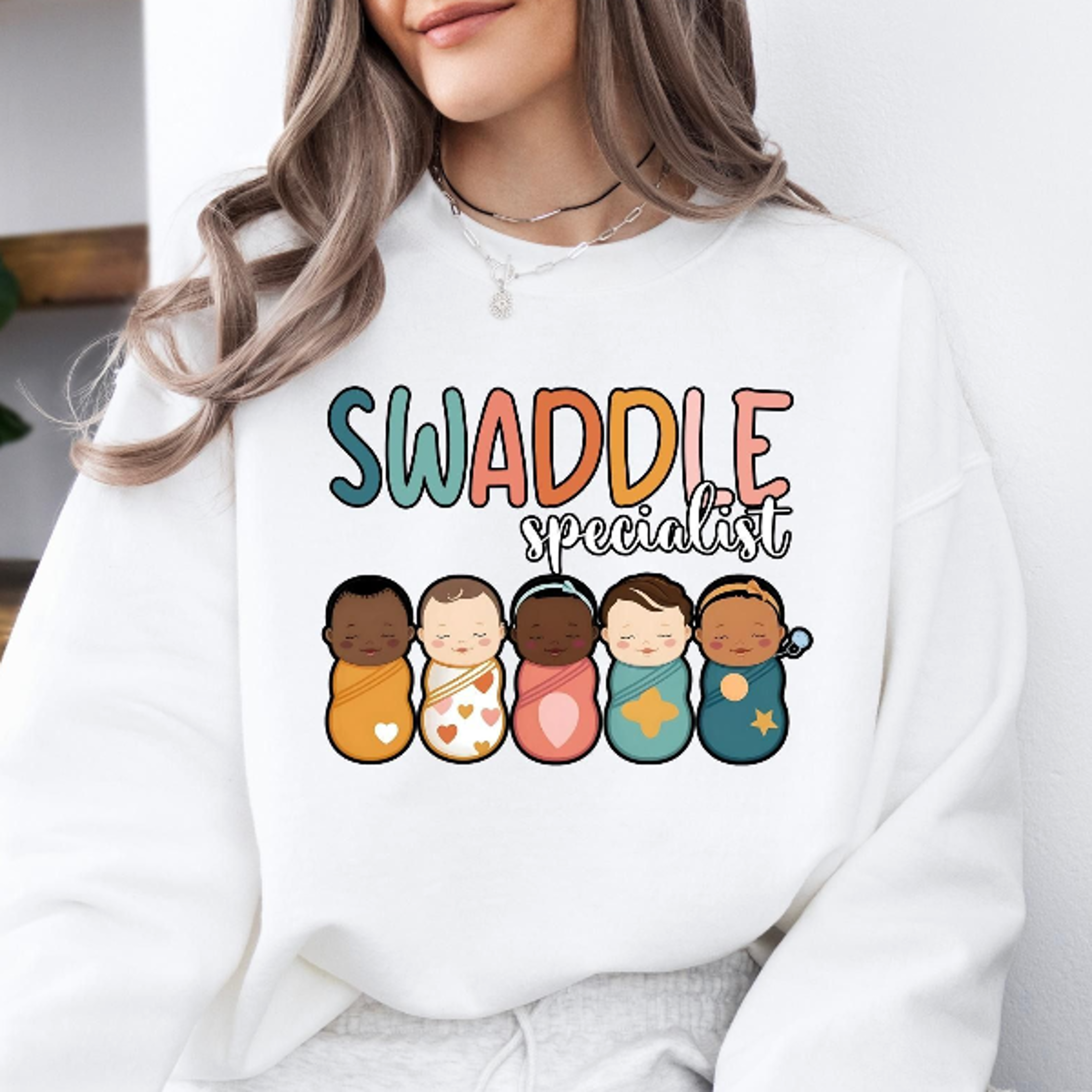 swaddle specialist sweatshirt nicu nurse gift labor delivery nurse shirt