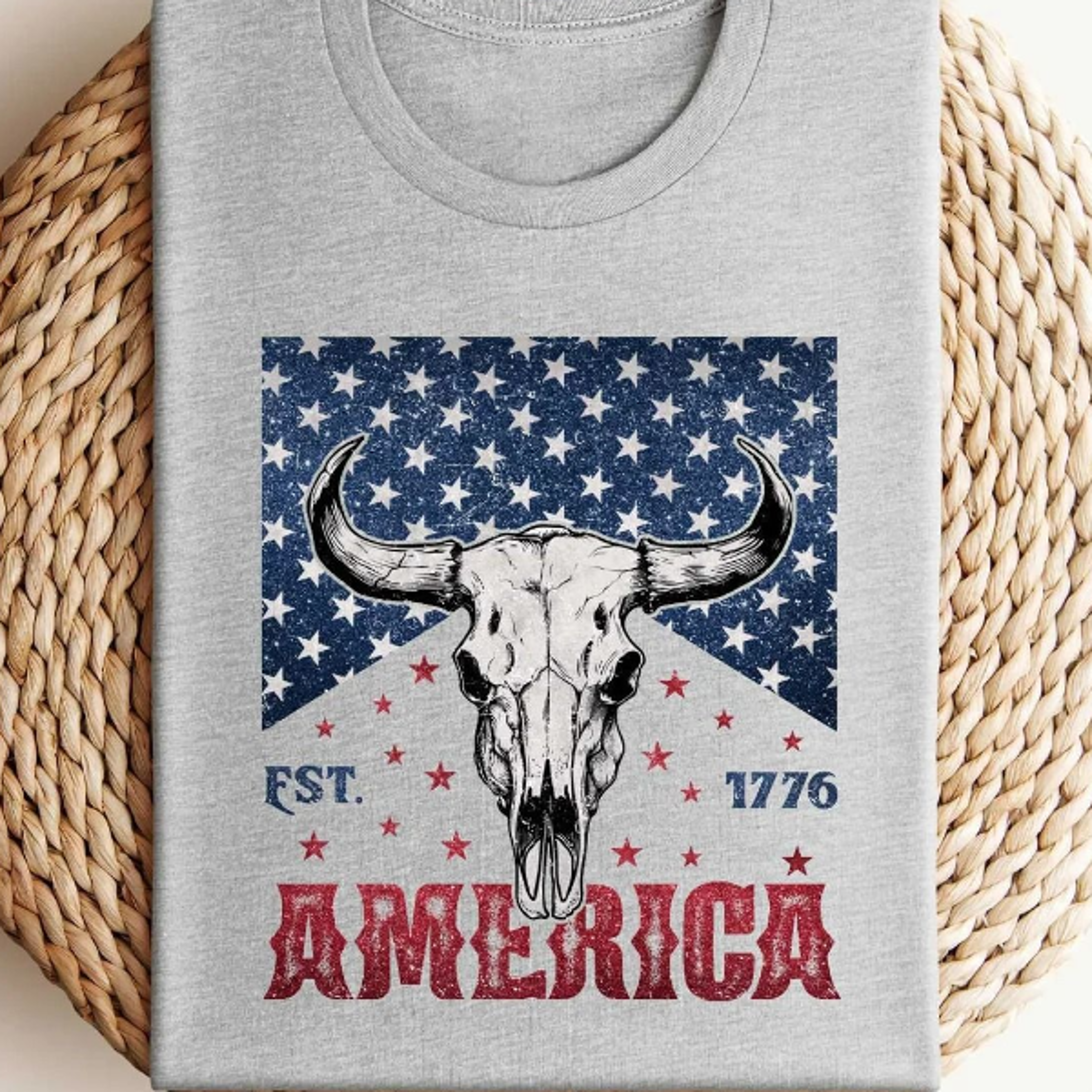 western america patriotic usa flag 4th of july graphic shirt